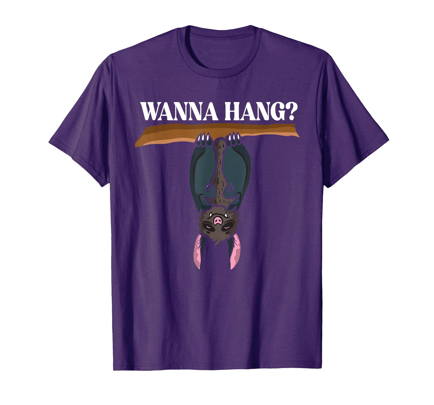 Wanna Hang Cute Bat Humor T-Shirt