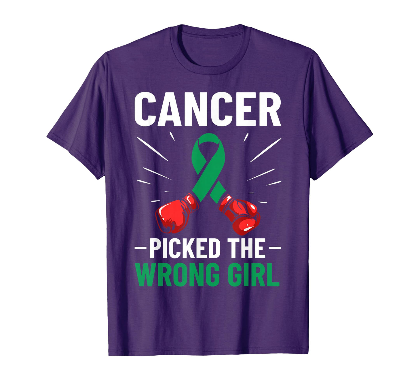 Liver Cancer Awareness Ribbon Cancer Picked The Wrong Girl T-Shirt