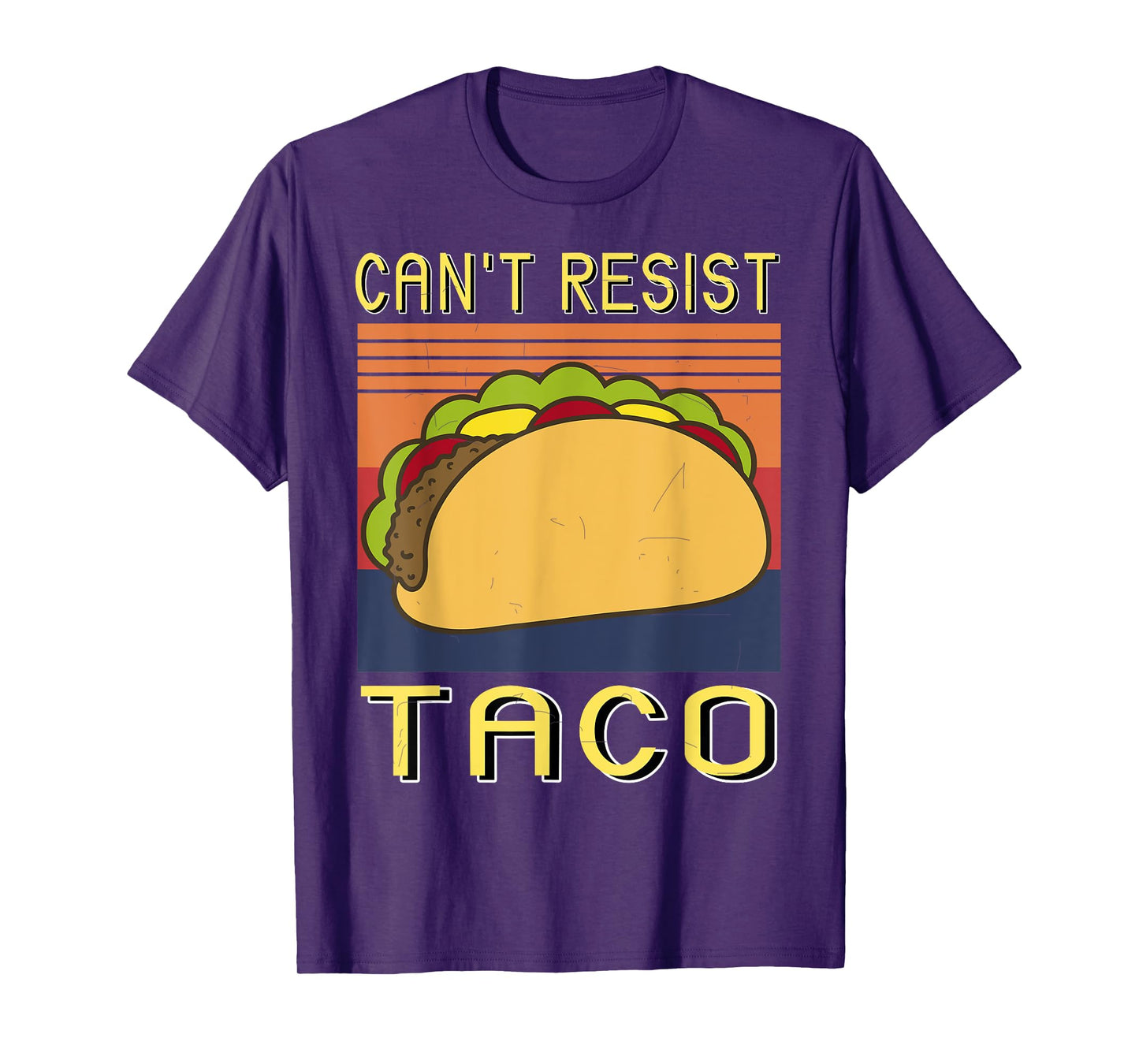 Can't Resist Taco Funny Foodie Retro Humor T-Shirt