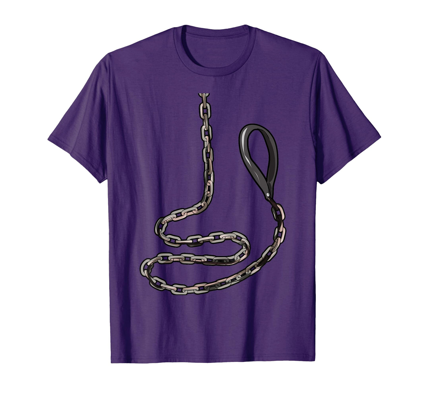 BDSM Collar Leash T-Shirt | Naughty Kinky Sub Slave Devotion T-Shirt