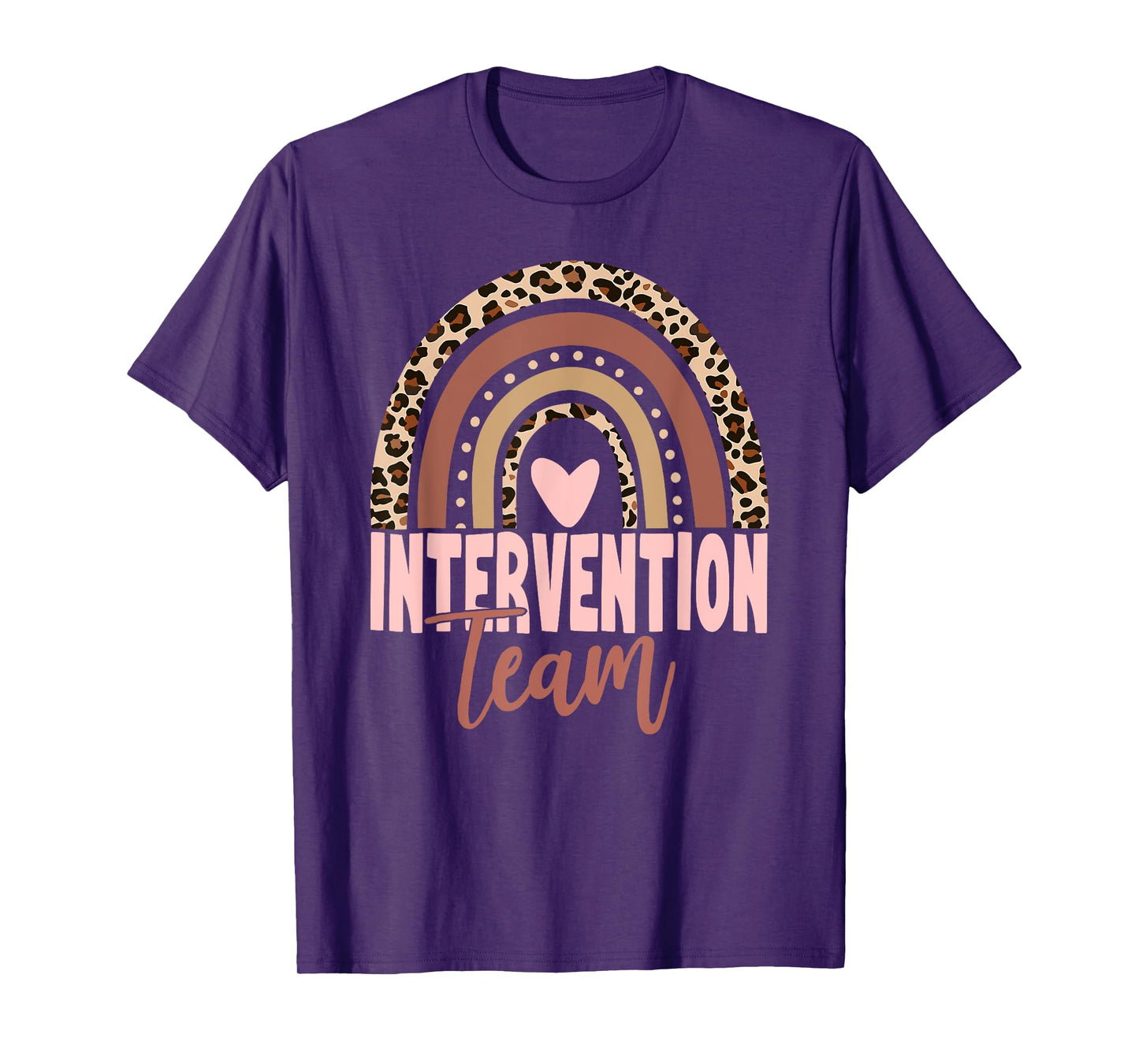 Rainbow Intervention Teacher Team Early Intervention Squad T-Shirt