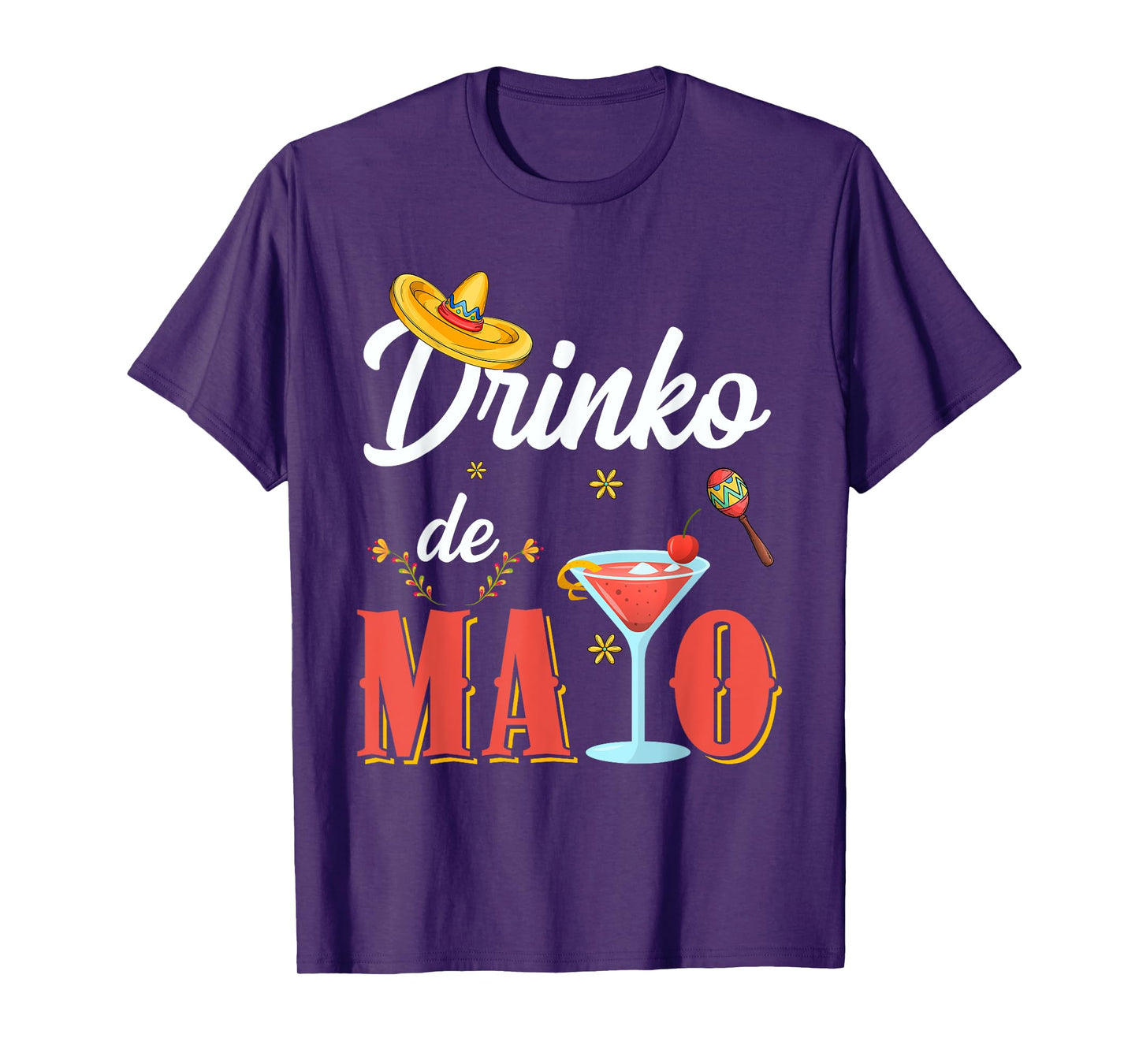 Cinco De Drinko Tequila Margarita Cinco De Mayo Drinking T-Shirt