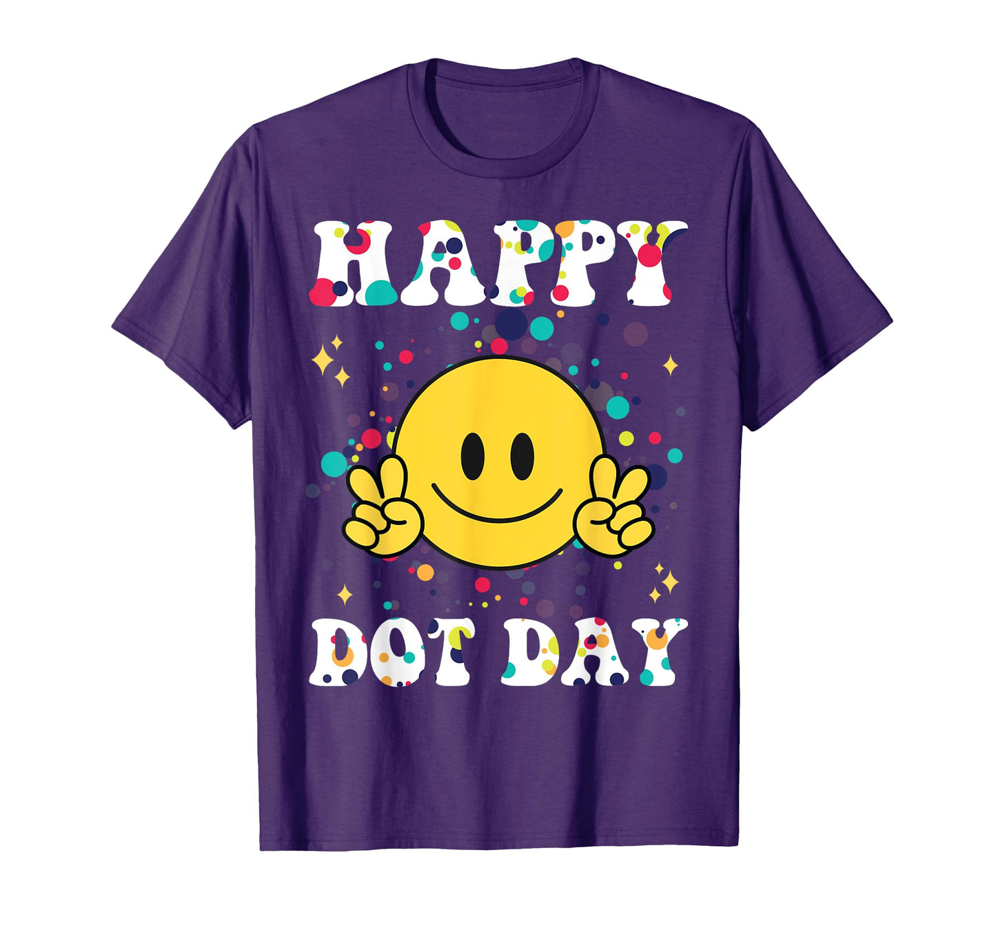 Happy Dot Day Kids Men Polka Dots Kids Boys Girls Groovy T-Shirt