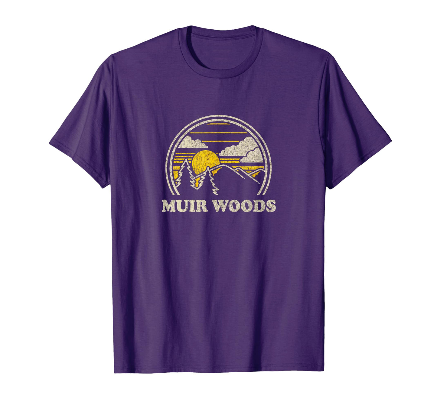 Muir Woods California CA T Shirt Vintage Hiking Mountains T-Shirt