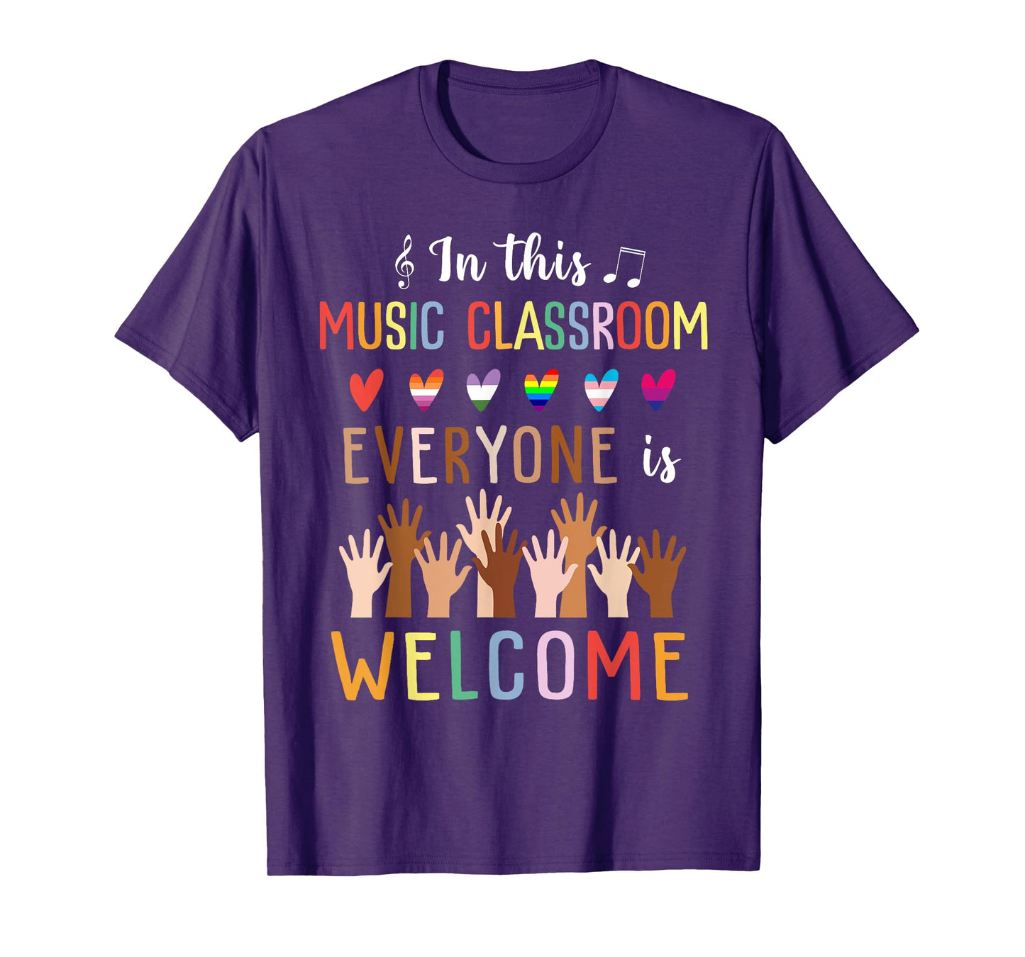 In This Music Classroom Everyone Is Welcome - Music Teacher T-Shirt