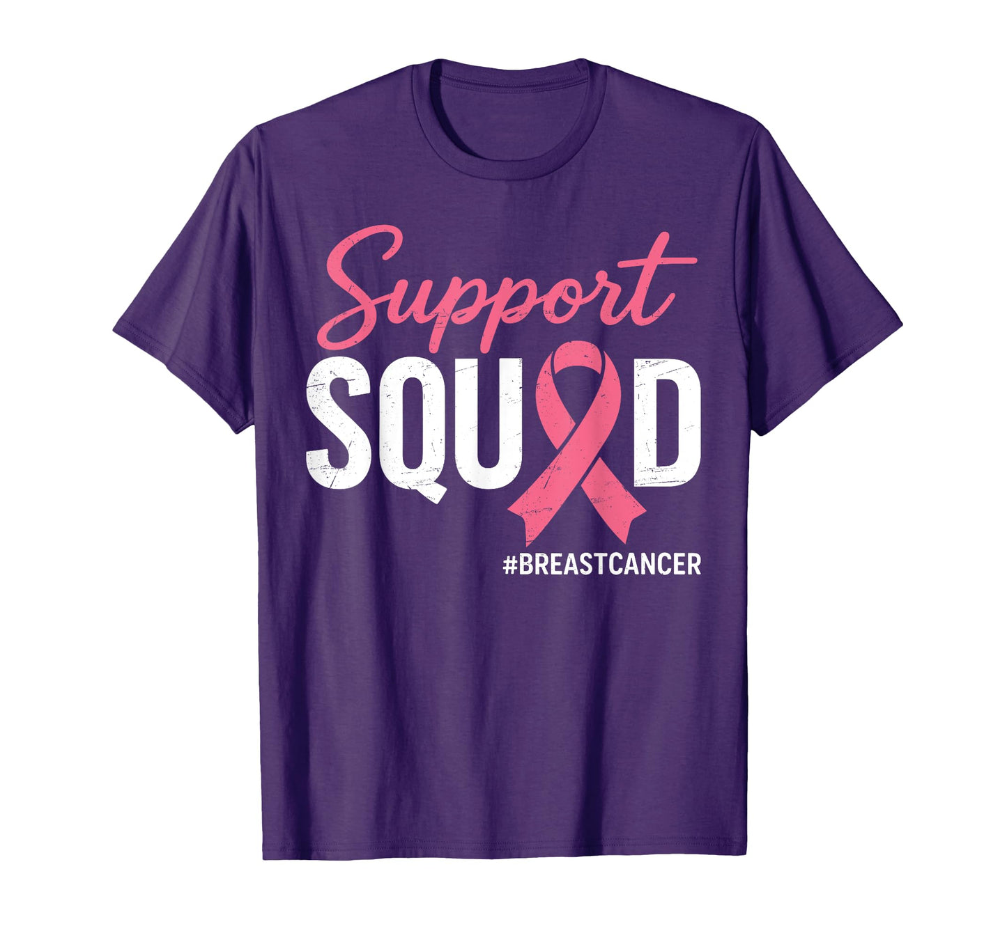 Support Squad Breast Cancer Warrior Breast Cancer Awareness T-Shirt