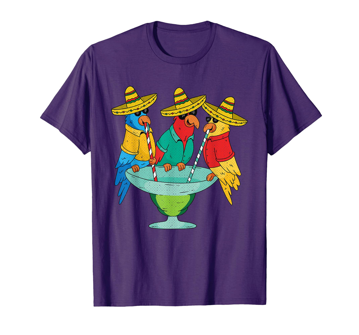 Parrot Cinco De Mayo Funny Drinking Tequila Mexican Fiesta T-Shirt
