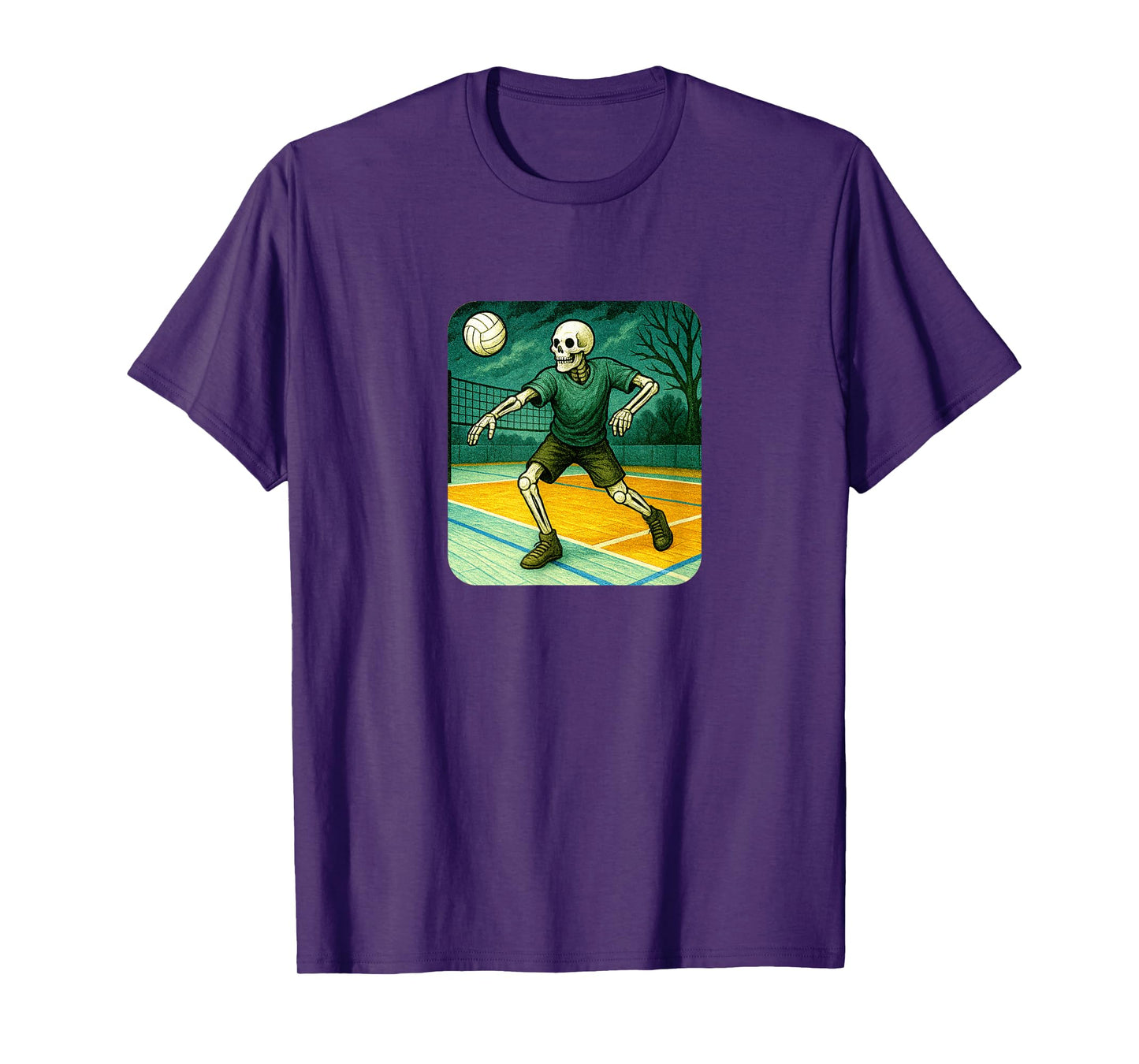 Skeleton Volleyball Player T-Shirt
