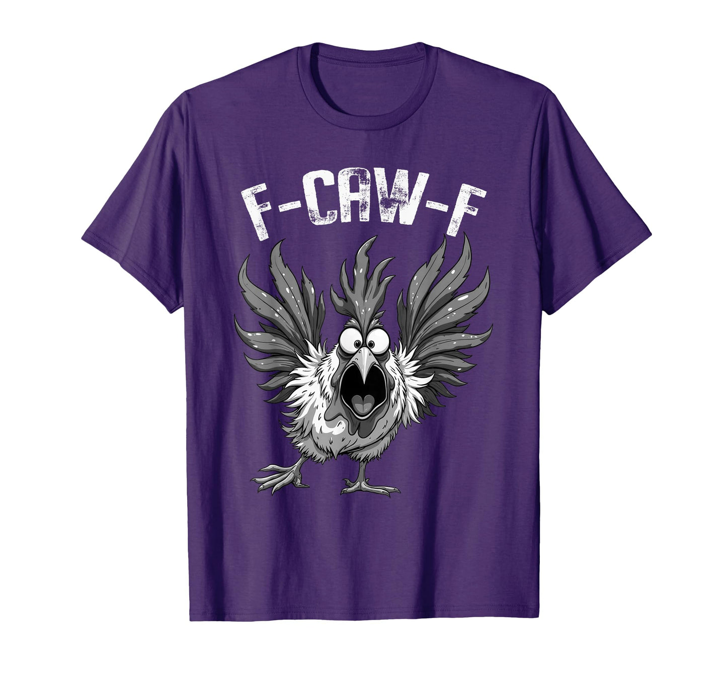 F-Caw-F Funny Chicken Humor Angry Rooster Meme Halloween T-Shirt