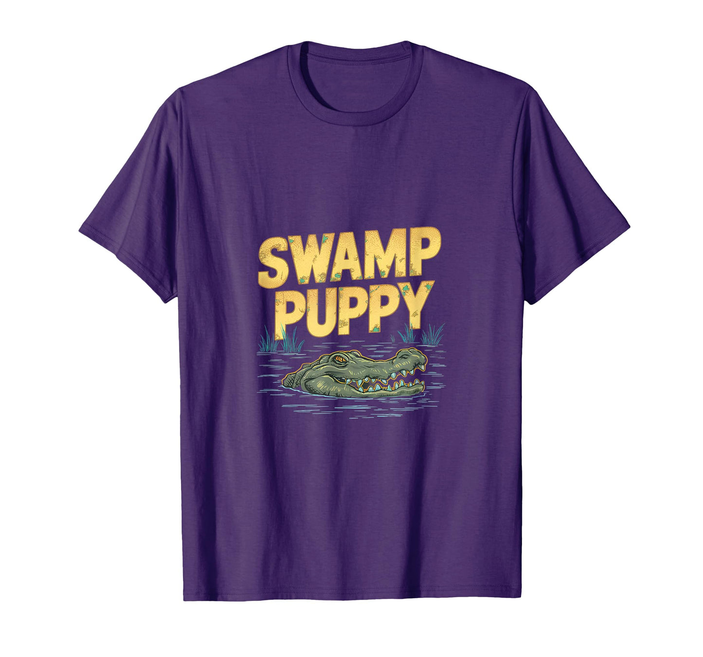 Quirky Swamp-Themed Alligator Everglades Swamp Puppies T-Shirt