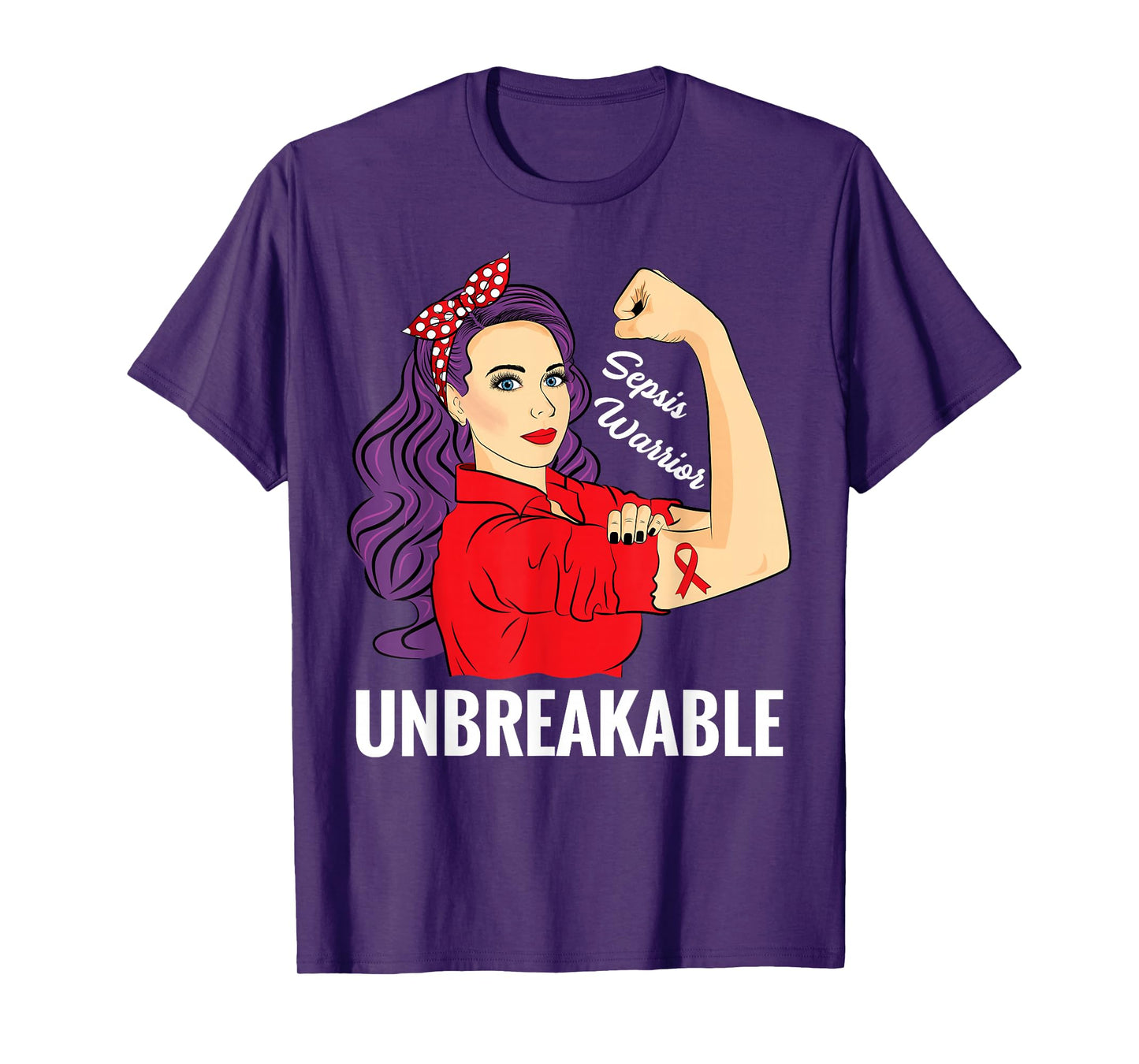 Sepsis Awareness T-Shirt Sepsis Survivor Warrior Unbreakable T-Shirt