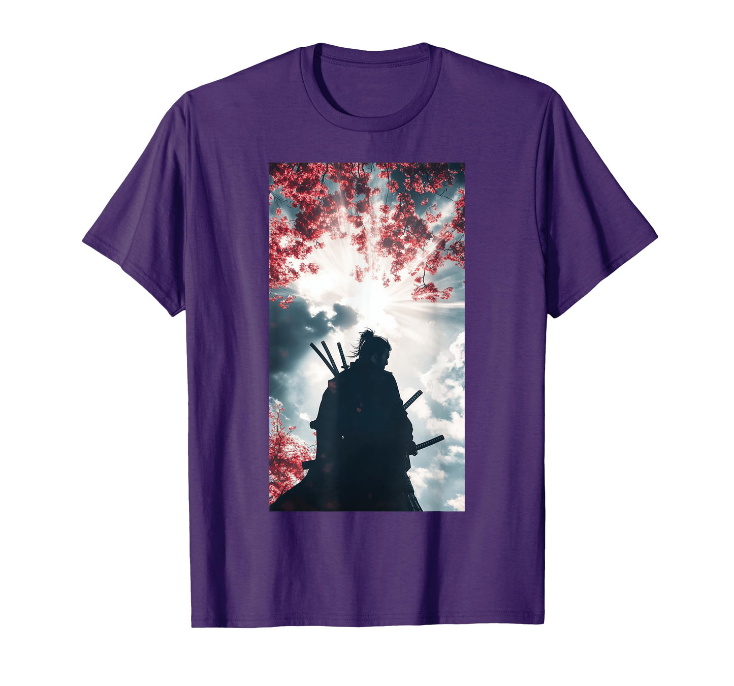 Samurai Silhouette Warrior Ninja Katana T-Shirt