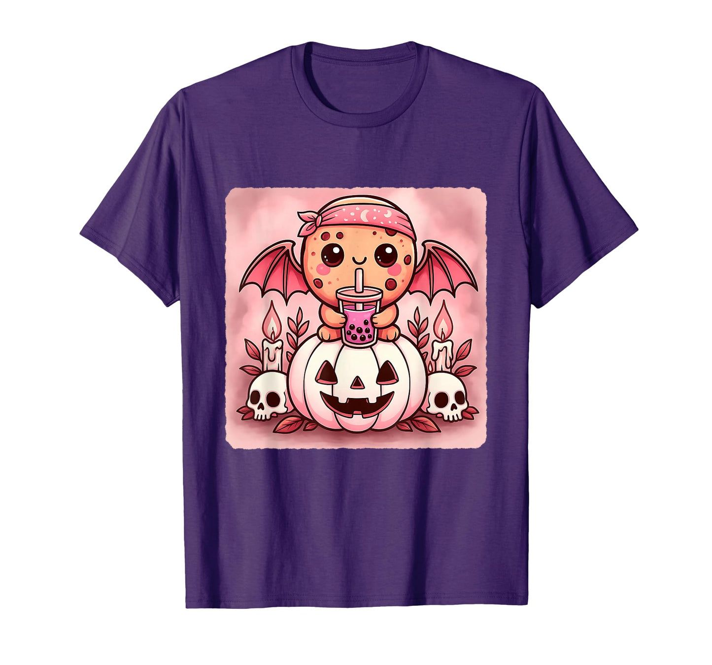 Cookie Bat Kawaii Pastel Goth Creepy Cute Skeleton T-Shirt
