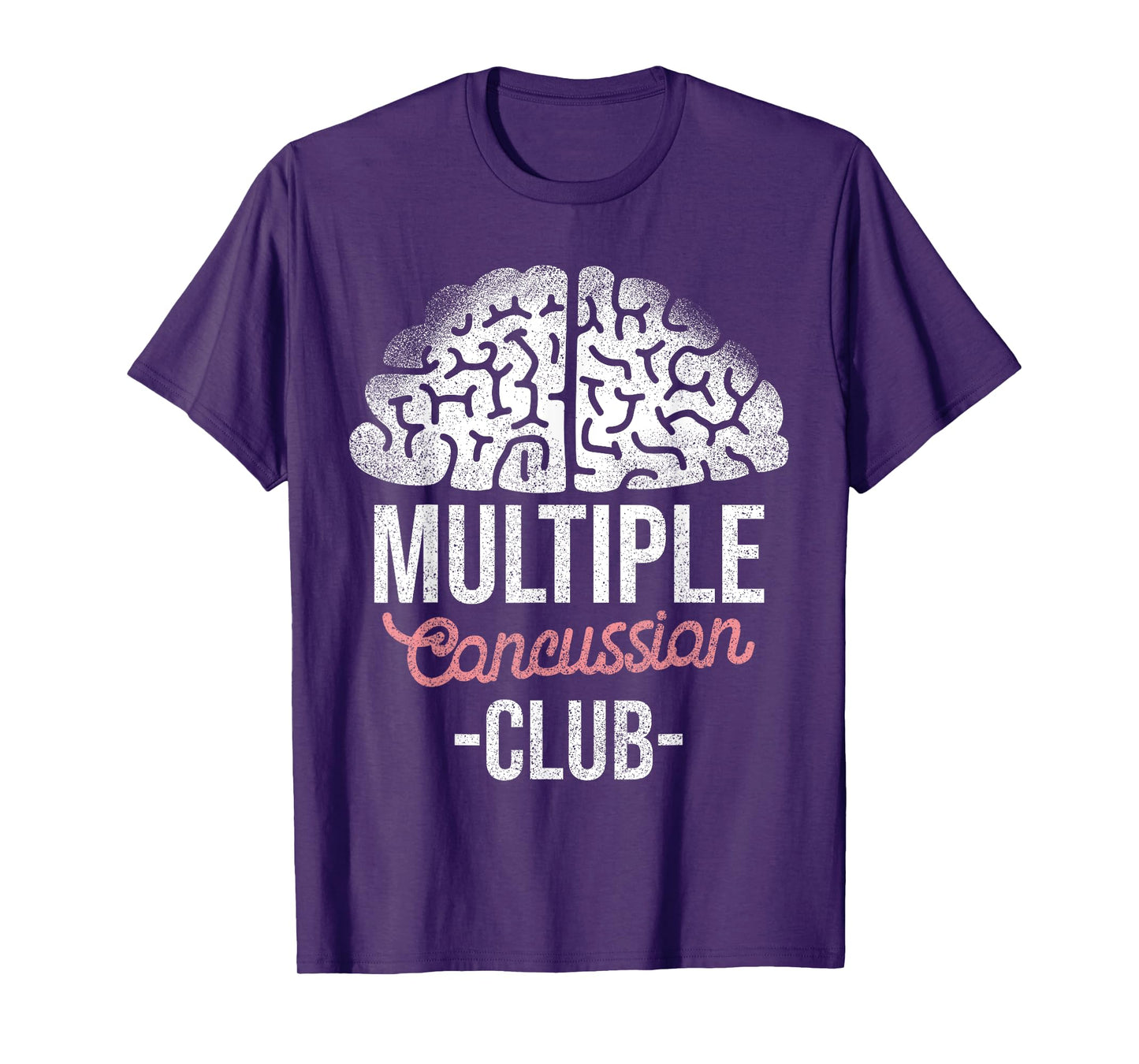 Concussion Multiple Club Brain Injury T-Shirt