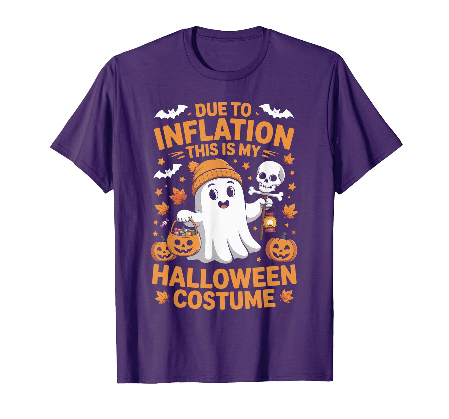 Due to Inflation This is My Funny Ghost Halloween Costume T-Shirt