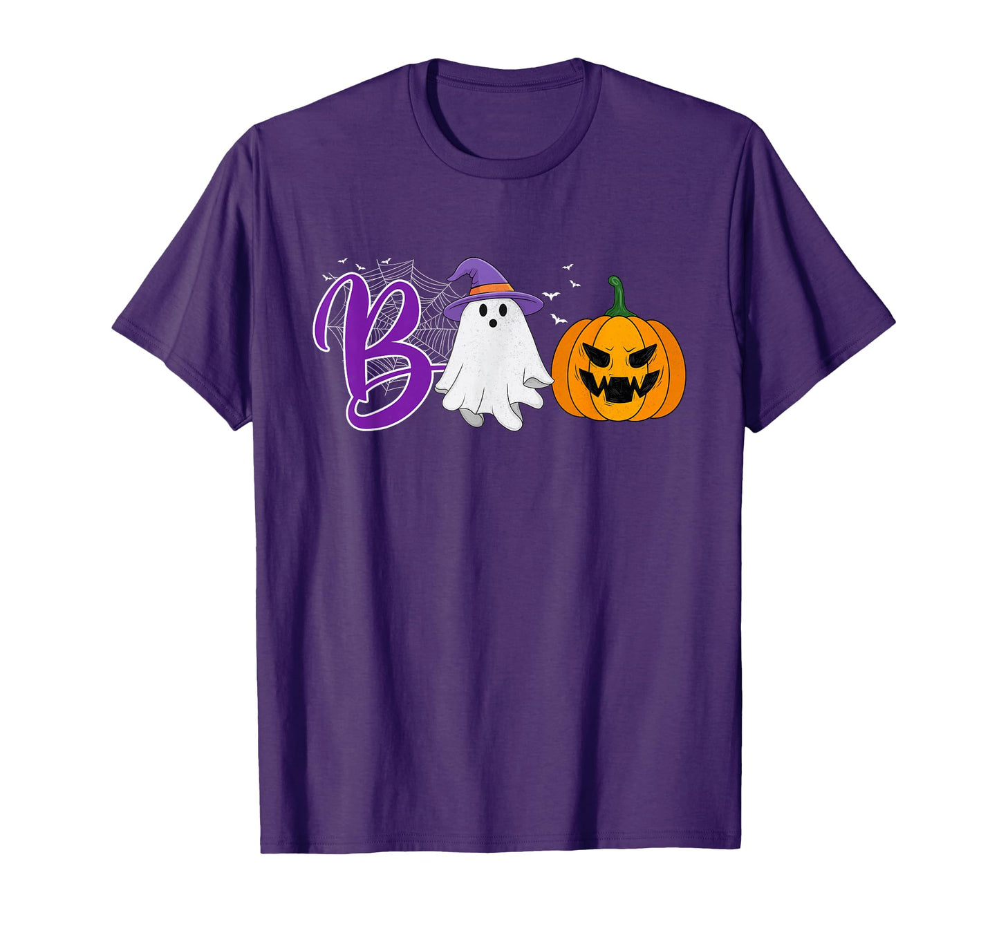 Boo Halloween Costume Spooky Pumpkin Ghost Funny Halloween T-Shirt