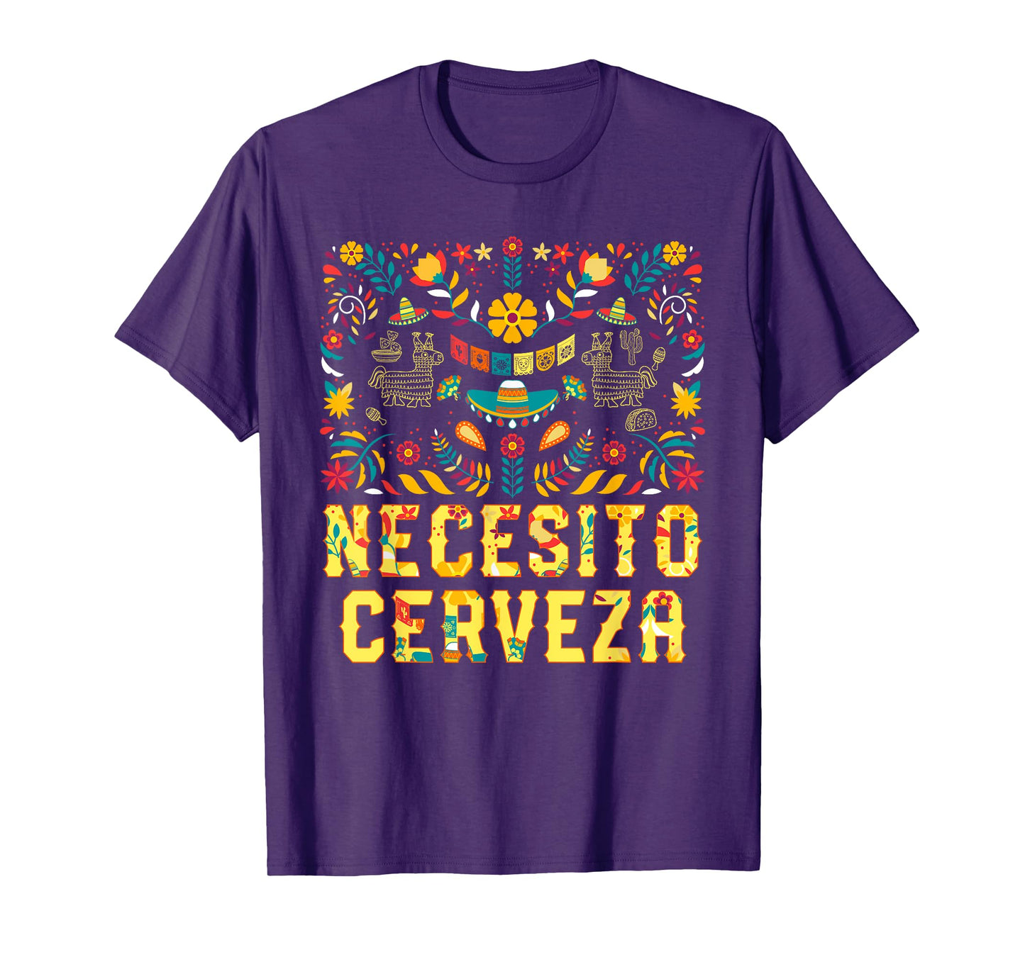 Necesito Cerveza Funny Craft Beer Humor Brewer Cinco De Mayo T-Shirt