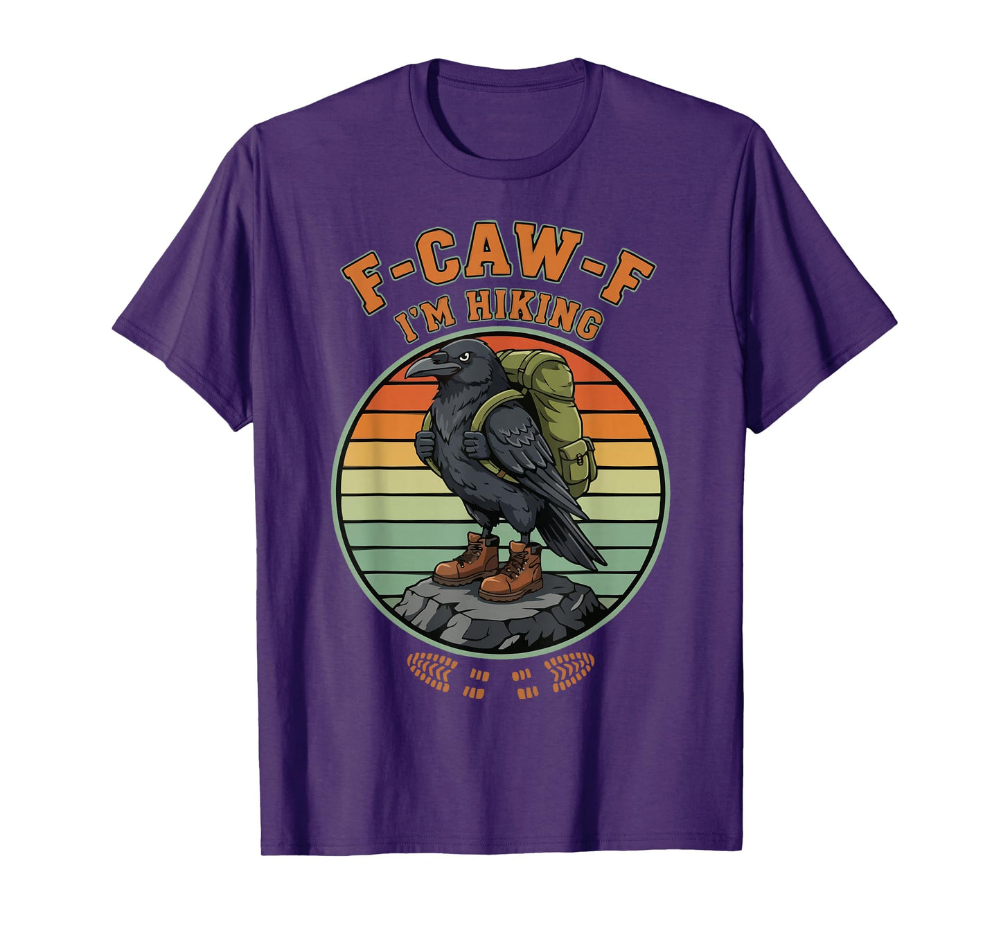 F-CAW-F I'm Hiking Crow Raven Trekking T-Shirt