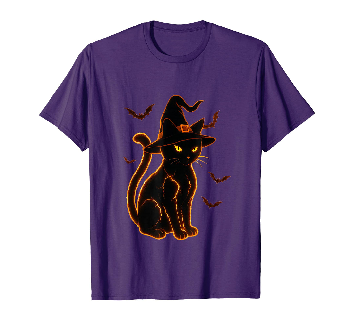 Cat Halloween Pumpkin Black Cat T-Shirt