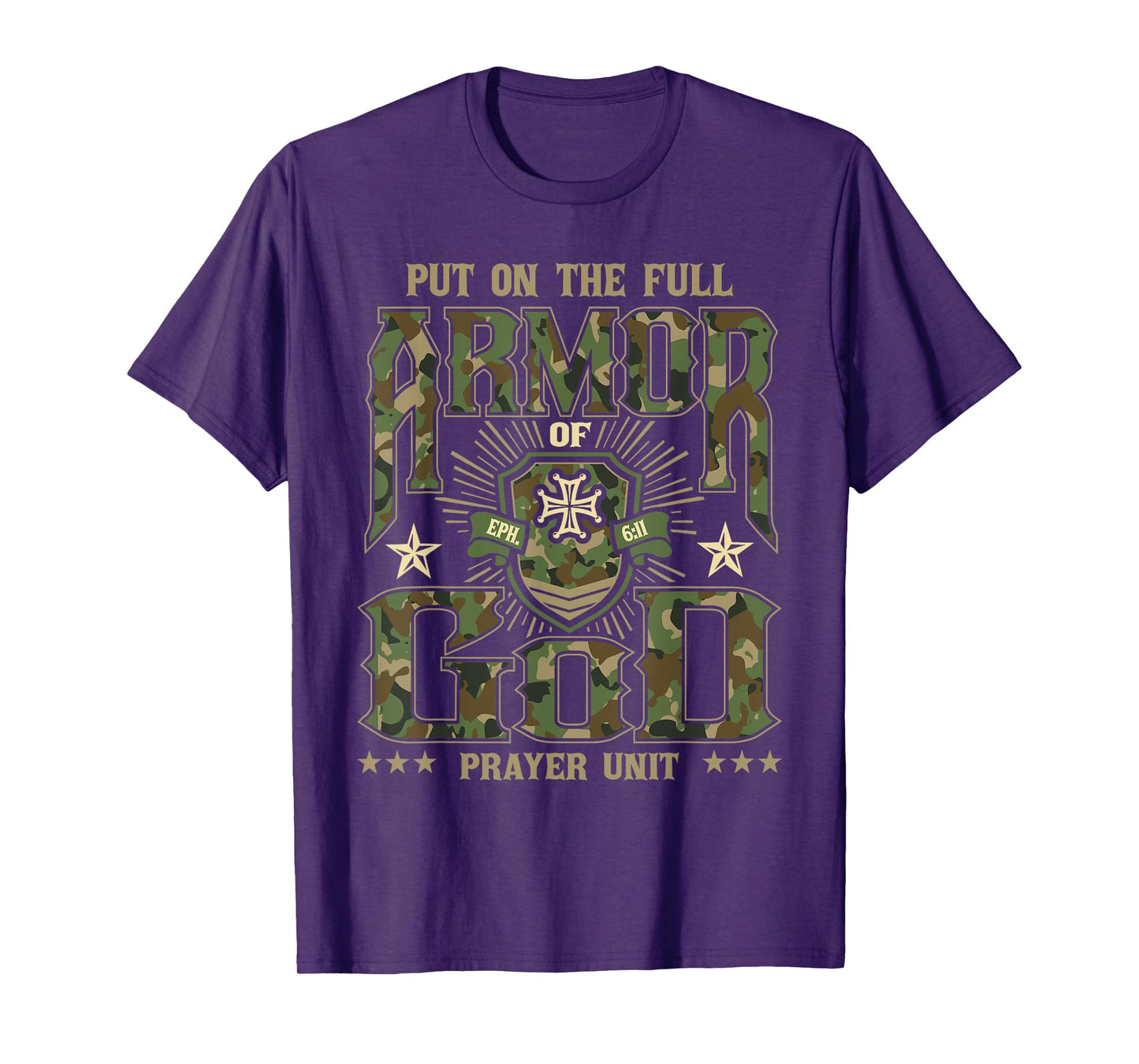 Put On The Full Armor Of God - Christian Religious Bible T-Shirt