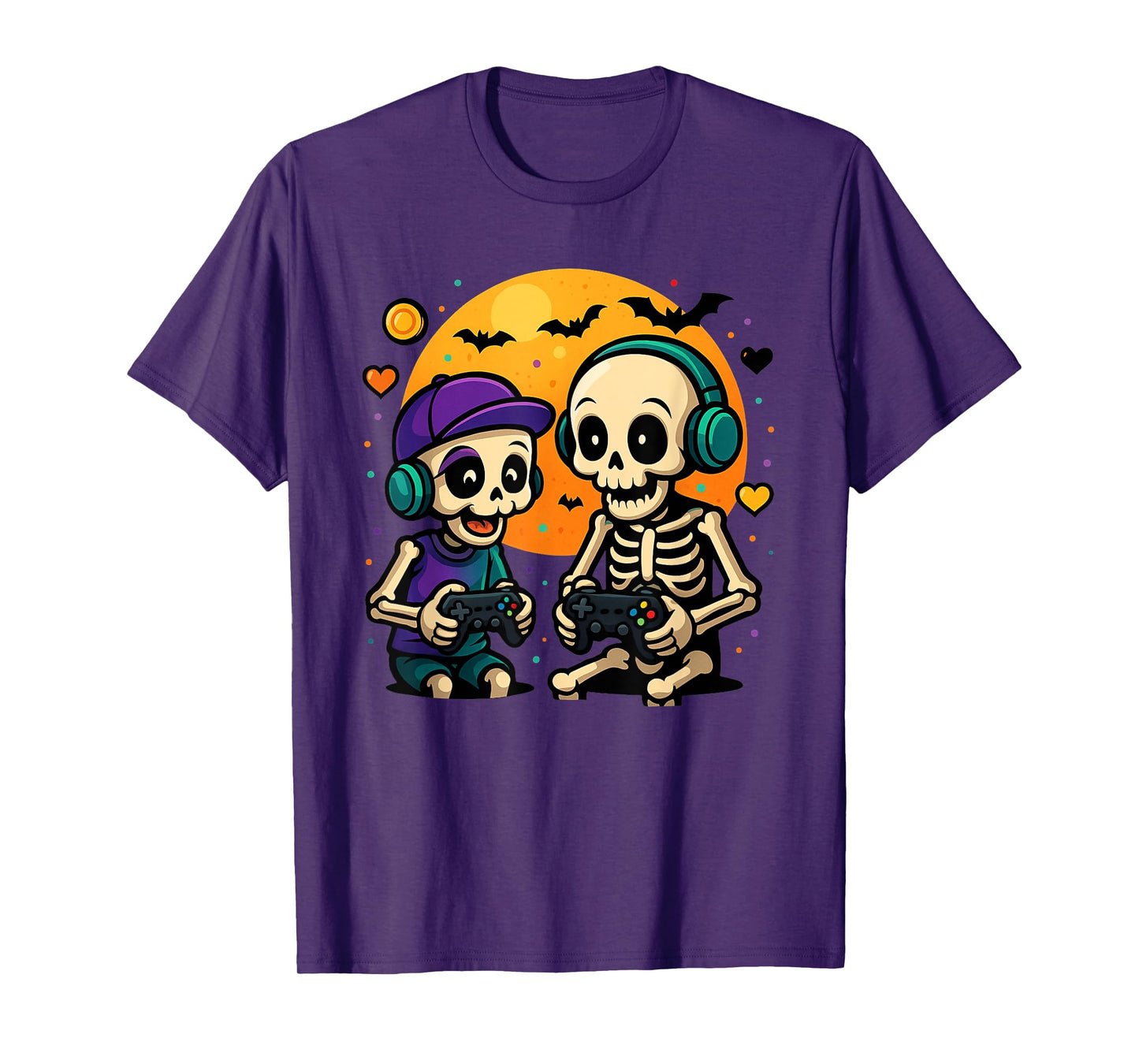 Cute Cousin Crew Skeleton Gamer Halloween Video Game T-Shirt