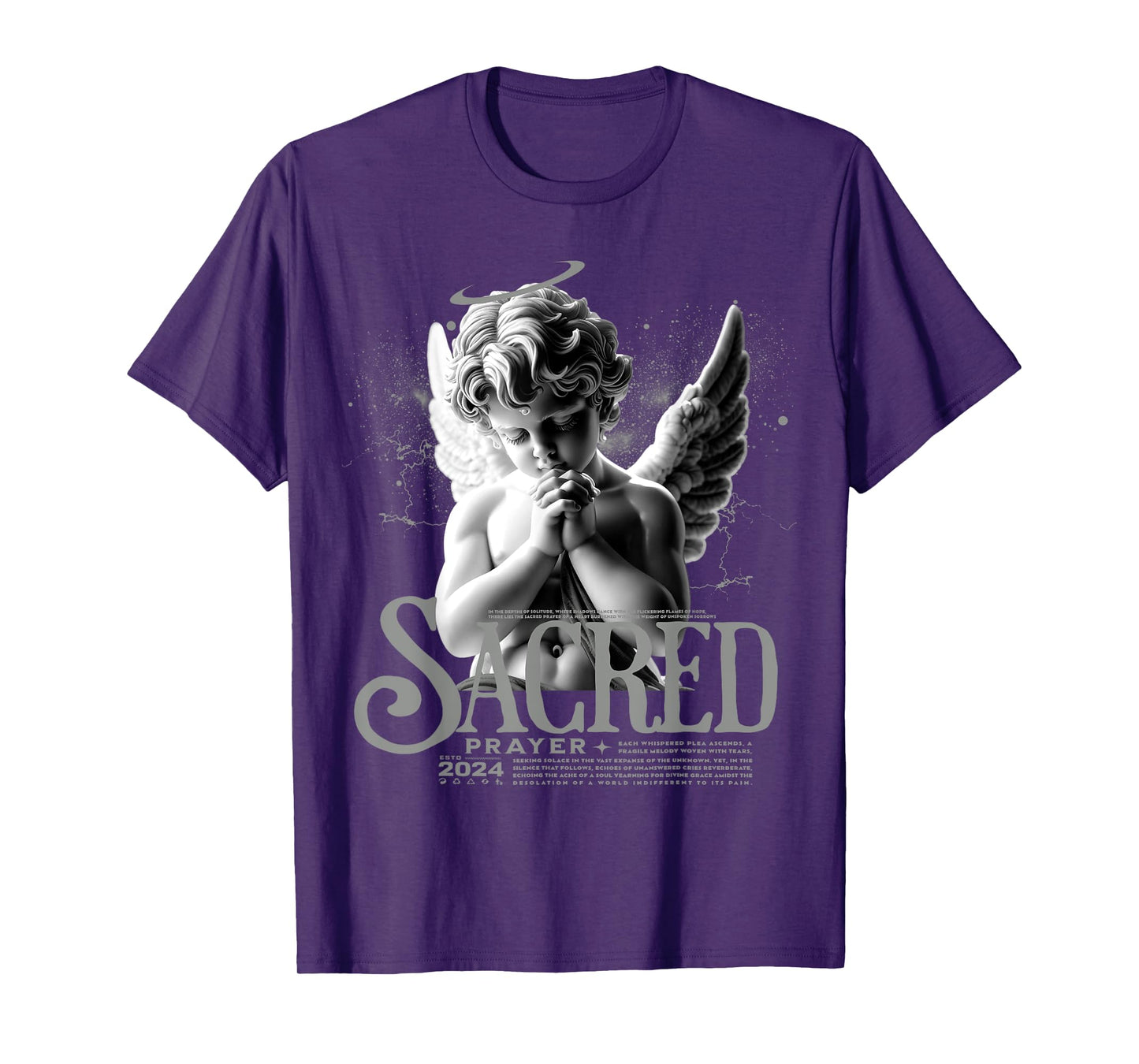Angelus Prayer Retro Wet Cement 4s Matching Tee Men Women T-Shirt