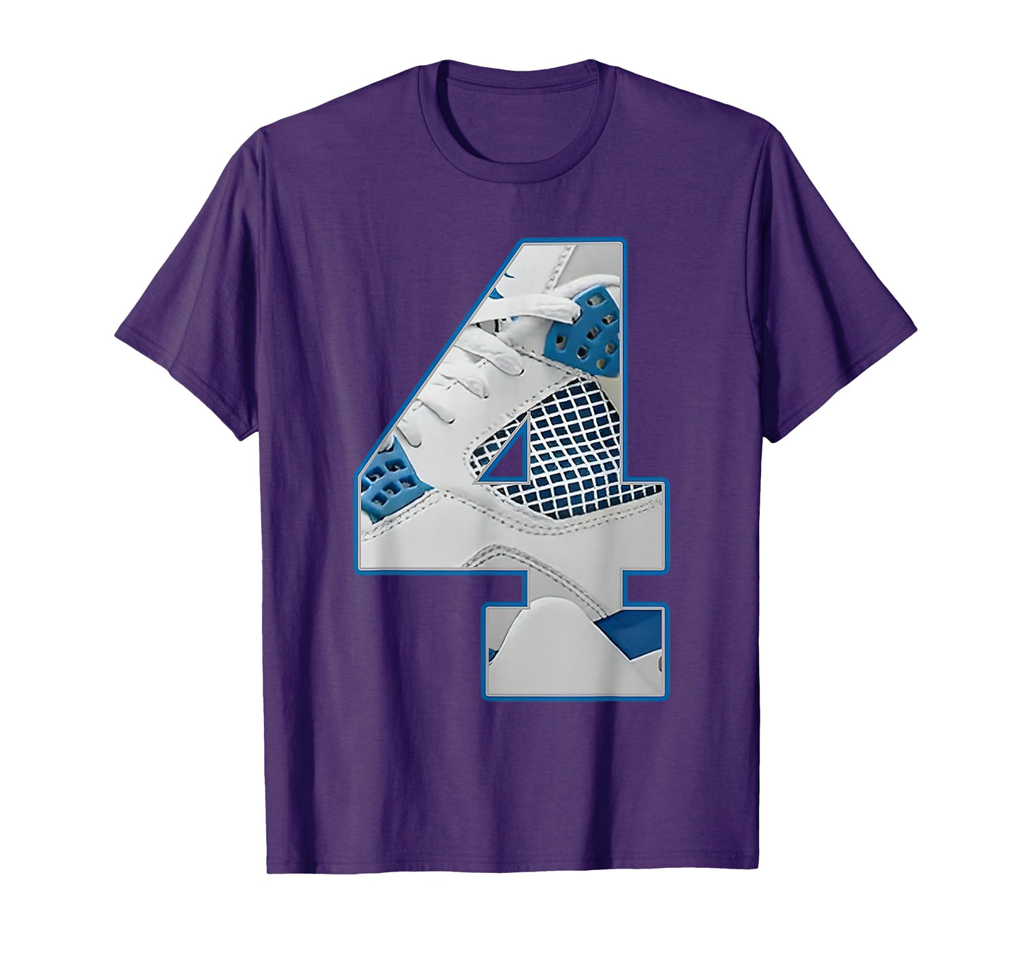 Number 4 Military Blue 4s Matching Tee For Men Women T-Shirt