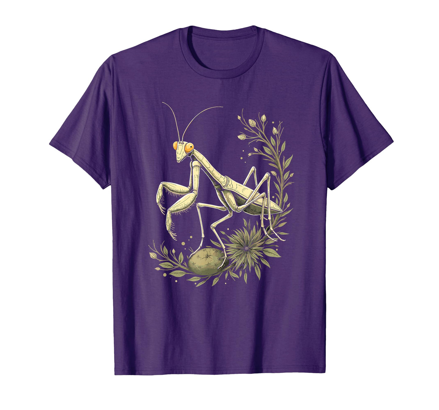 Praying Mantis Nature Art Vintage T-Shirt