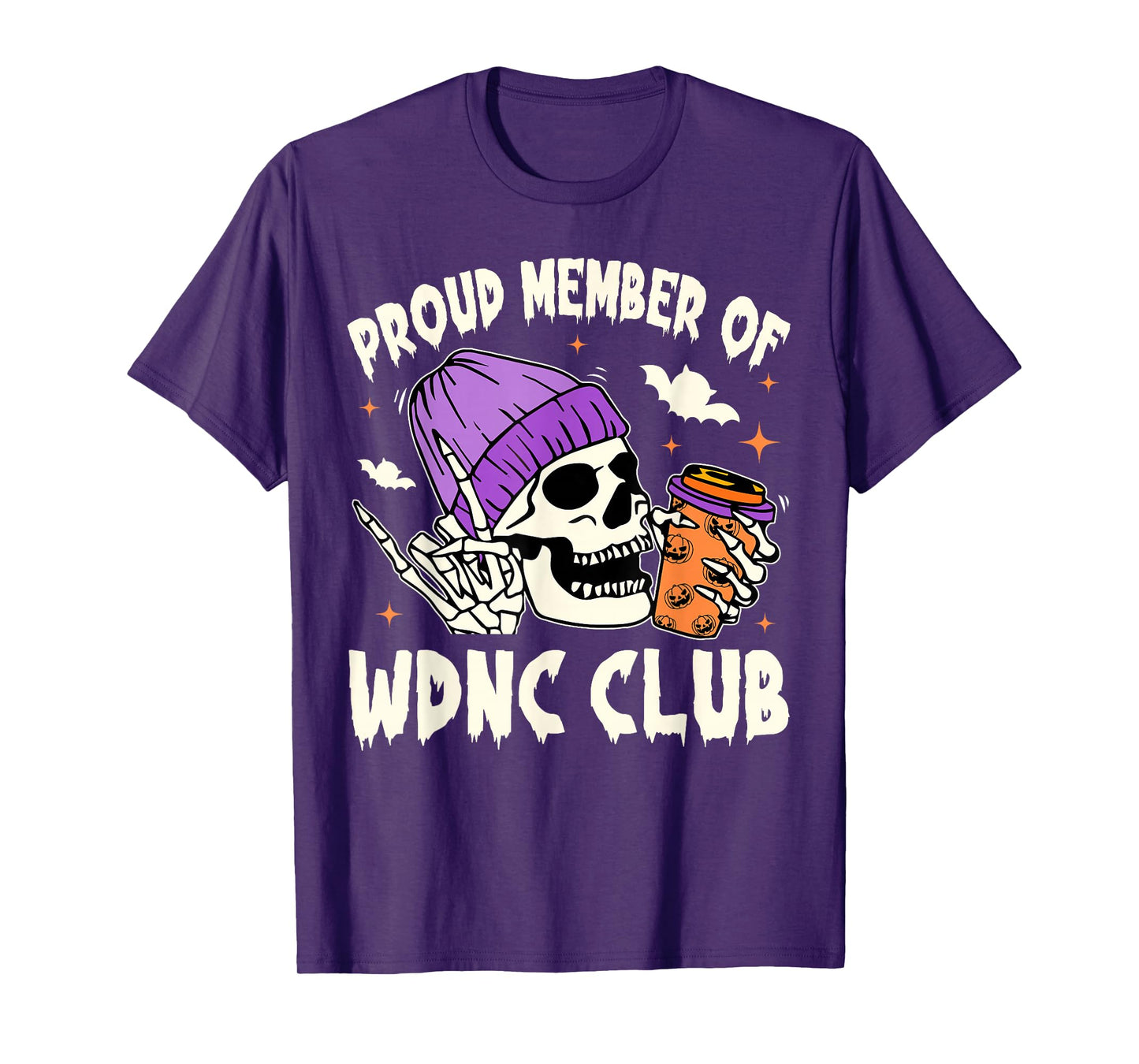 Proud Member of WDNC Club Skeleton Halloween We Do Not Care T-Shirt