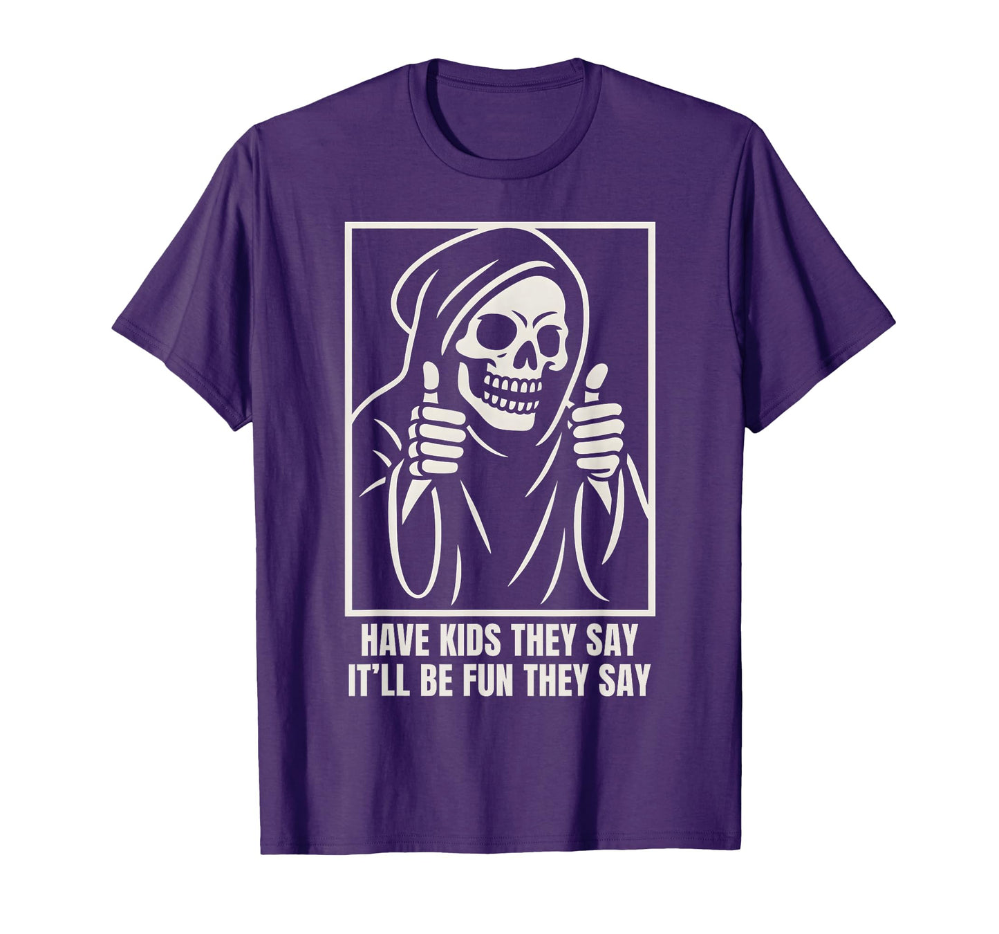 Funny Parents Family Trip Have Kids They Say Tired Skeleton T-Shirt
