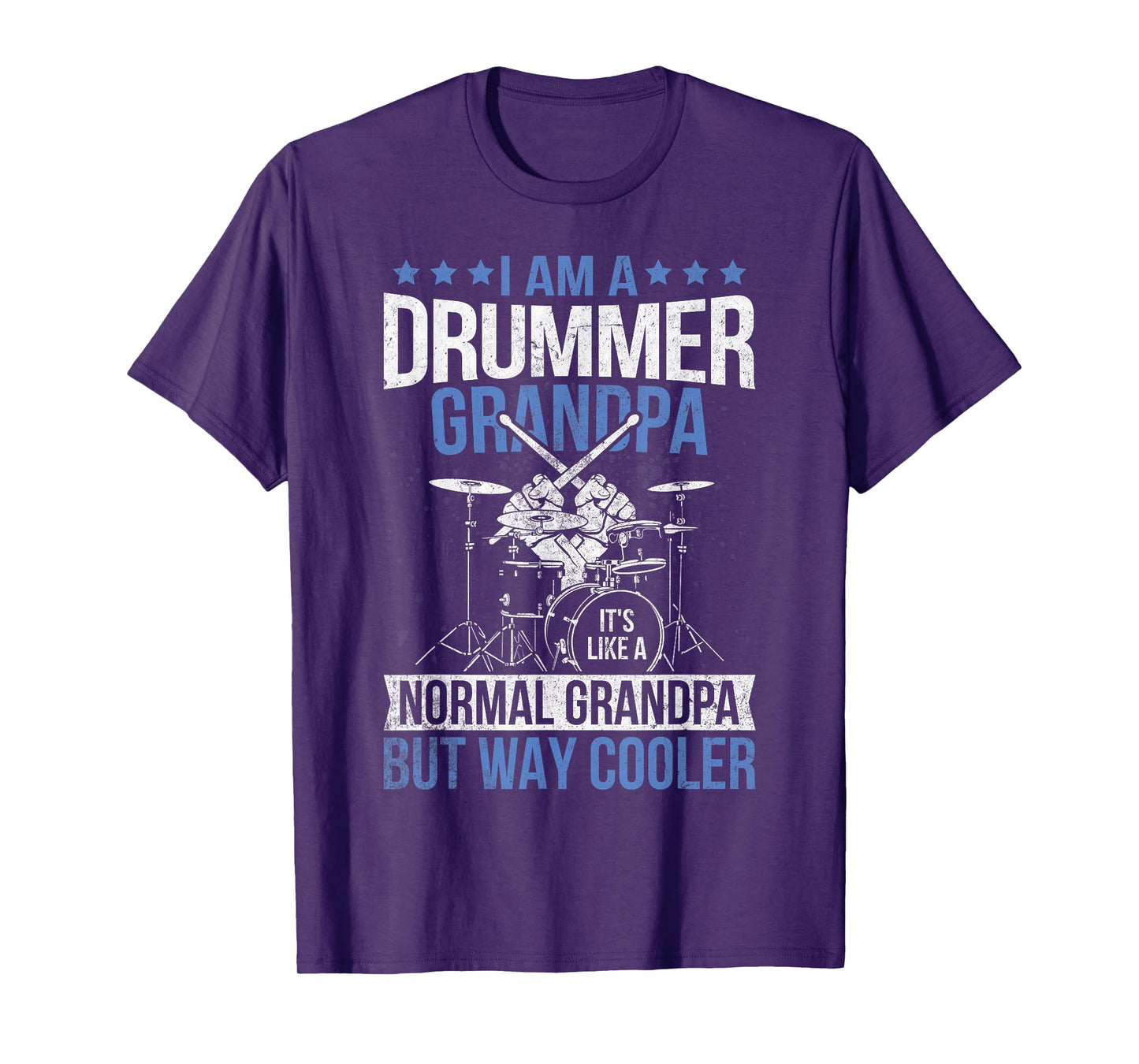 Drummer Grandpa Drum Enthusiast Grandfather Novelty T-Shirt