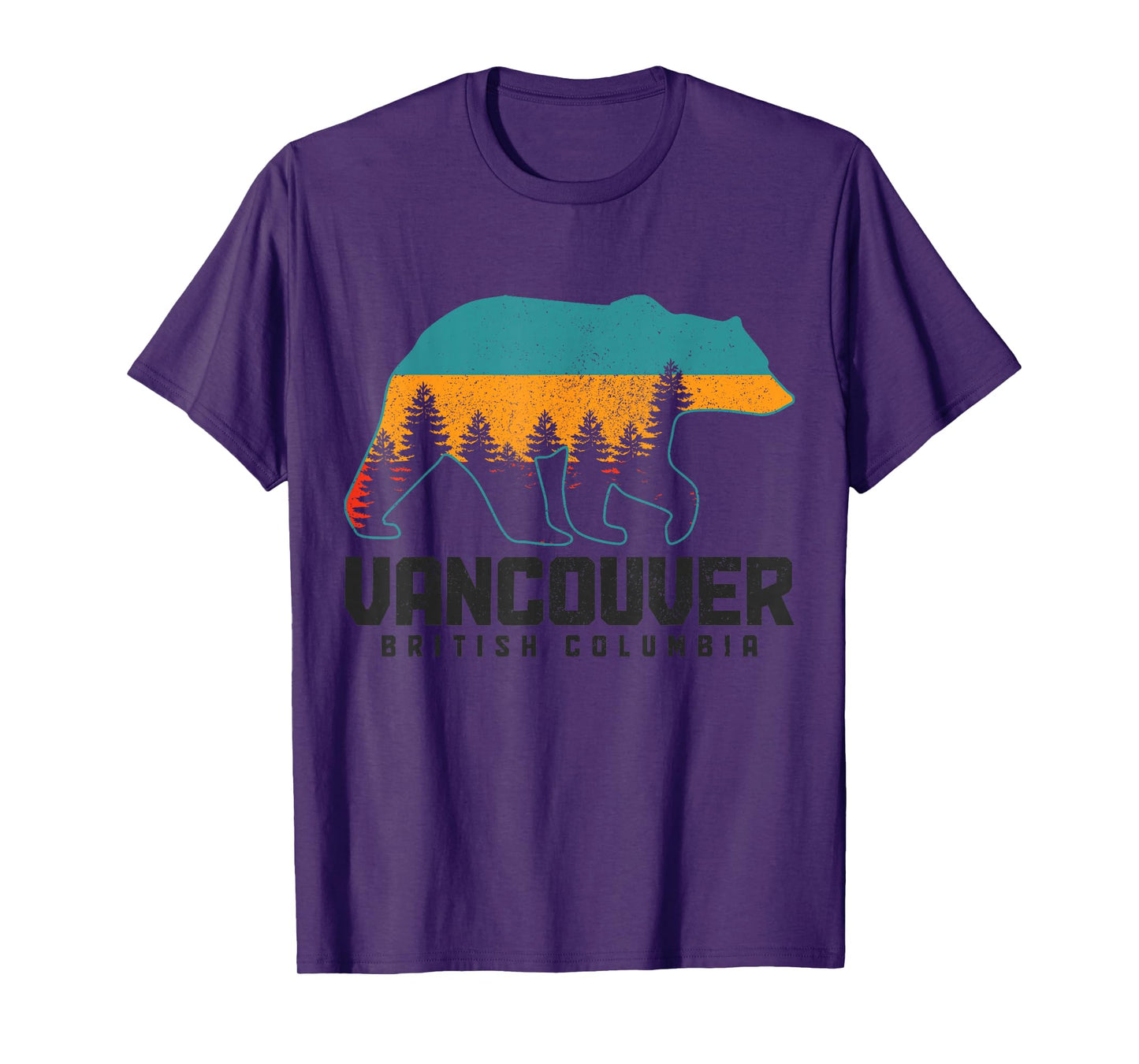 Vancouver BC British Columbia Bear Grizzly Outdoor Vintage T-Shirt