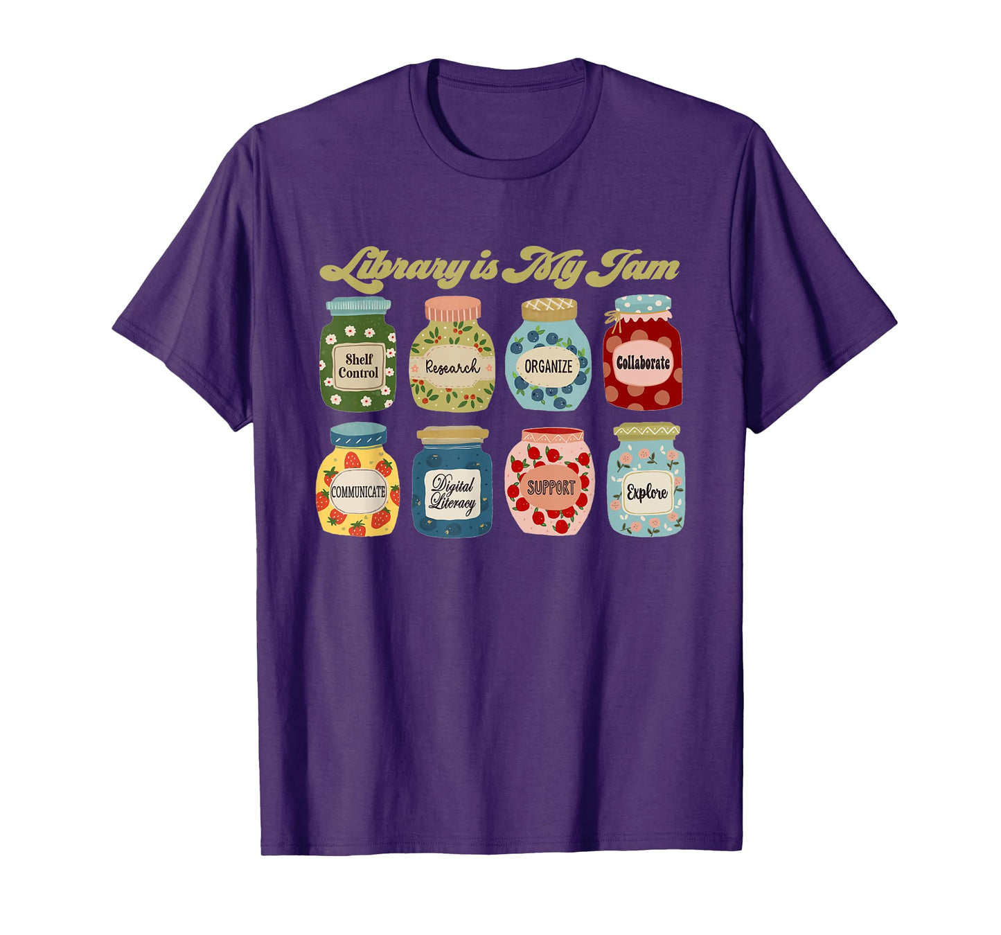 Library is My Jam Librarian Appreciation Reading Teacher T-Shirt