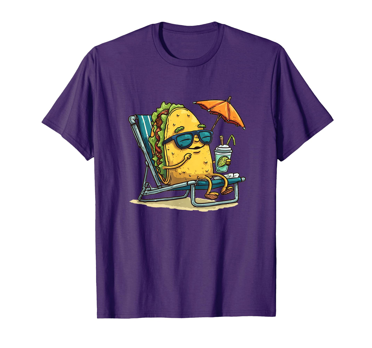 Happy Taco Holiday for Vacation and Sunglasses Lovers T-Shirt