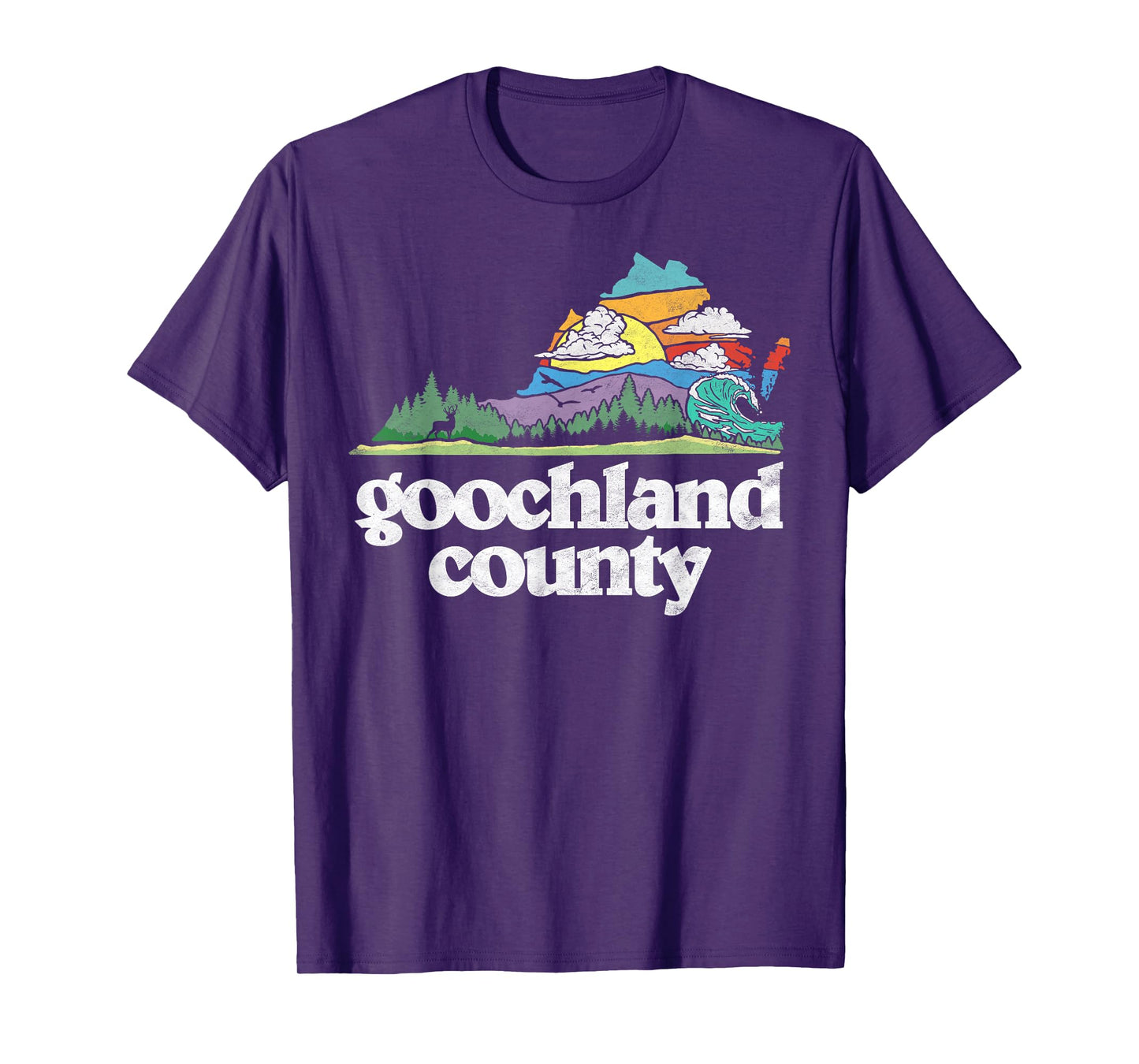 Goochland County Virginia Outdoors & Nature Lover Retro T-Shirt