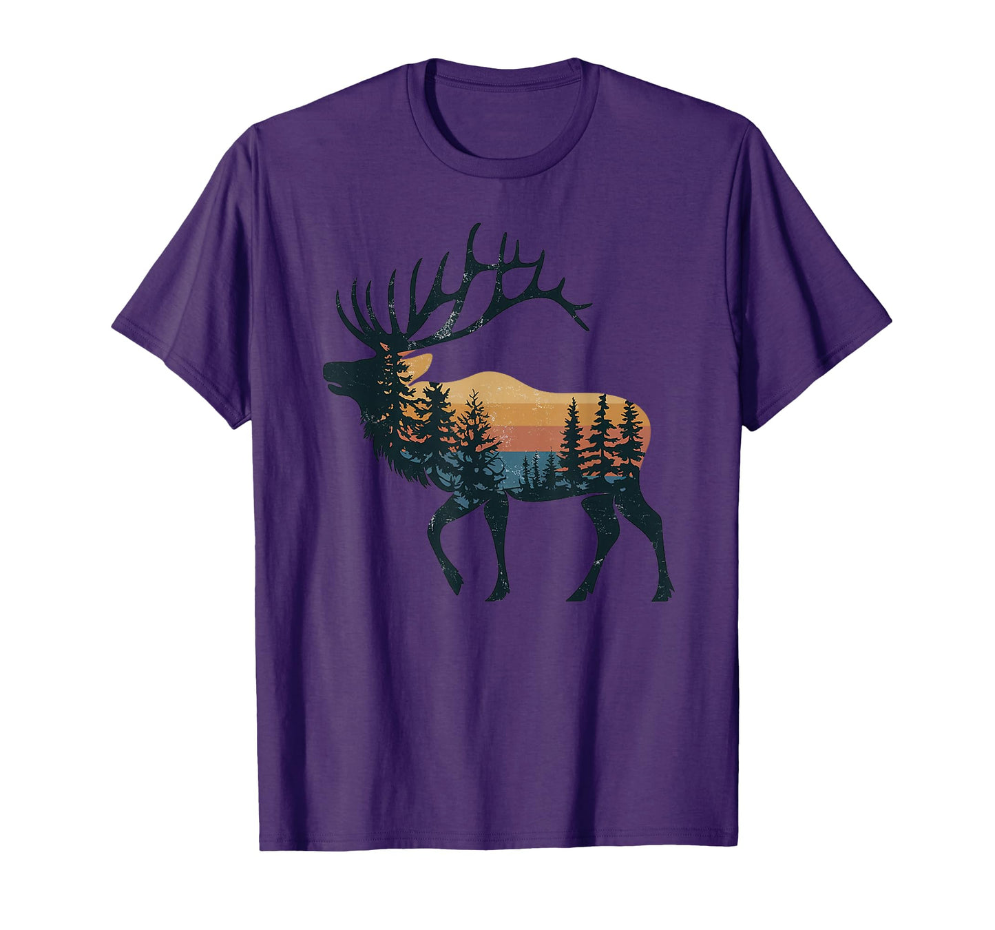 Elk Hunting Hiking Outdoor Camping Forest Men Women Elk T-Shirt