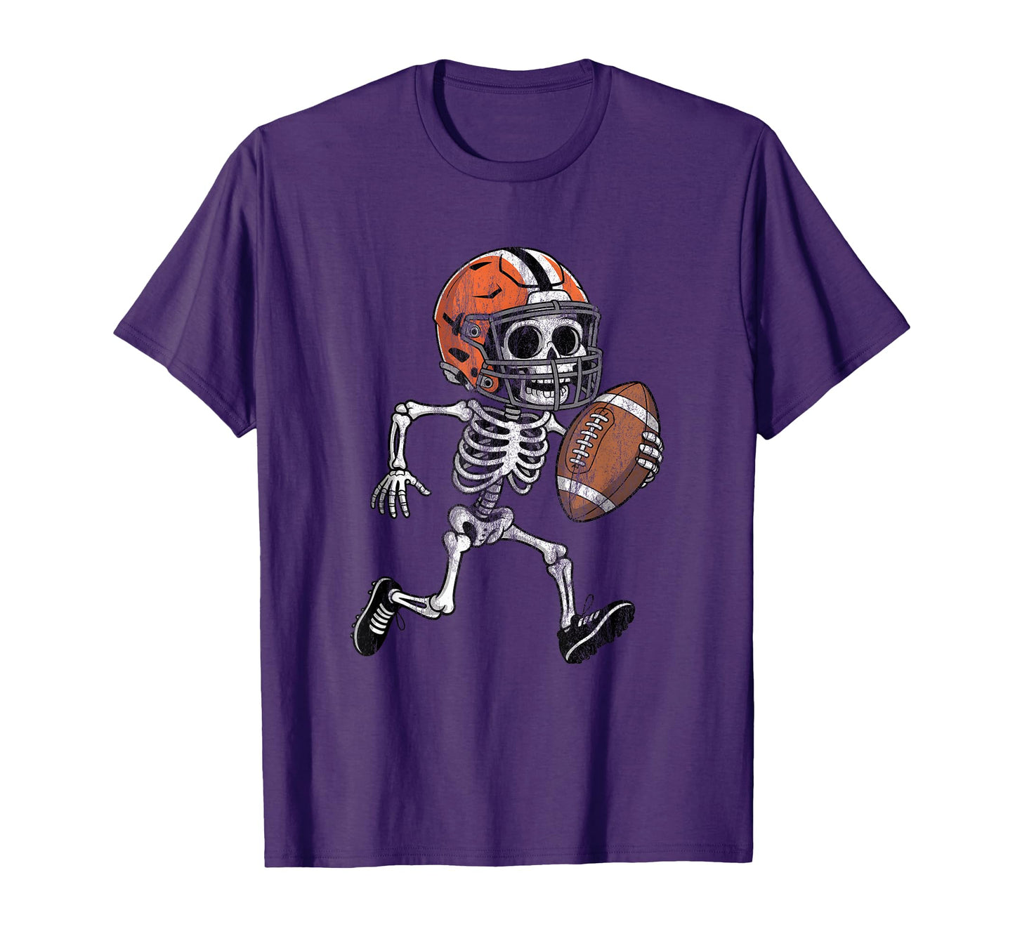 Halloween Skeleton American Football Costume Men Boys Kids T-Shirt
