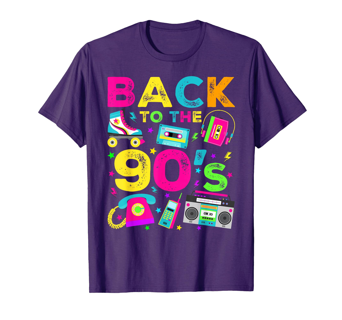 Back To 90's 1990s Vintage Style Nineties Retro Party T-Shirt