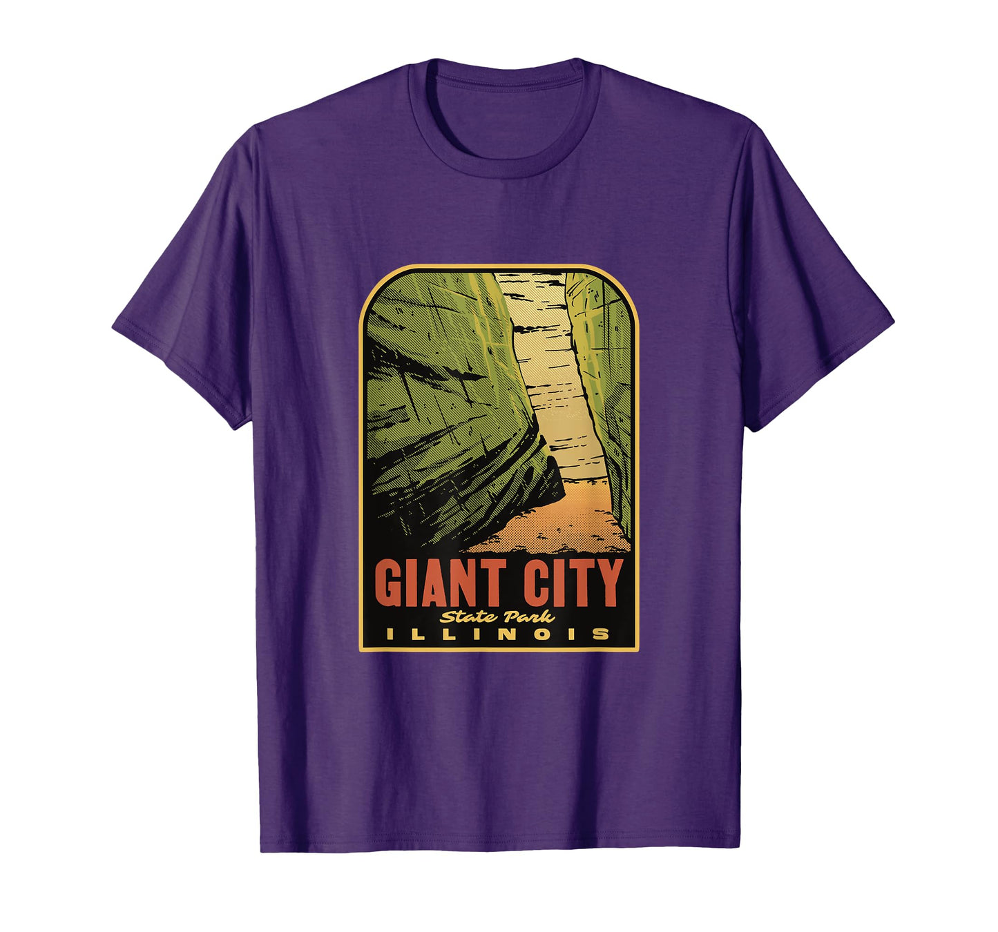 Giant City State Park Illinois Retro T-Shirt
