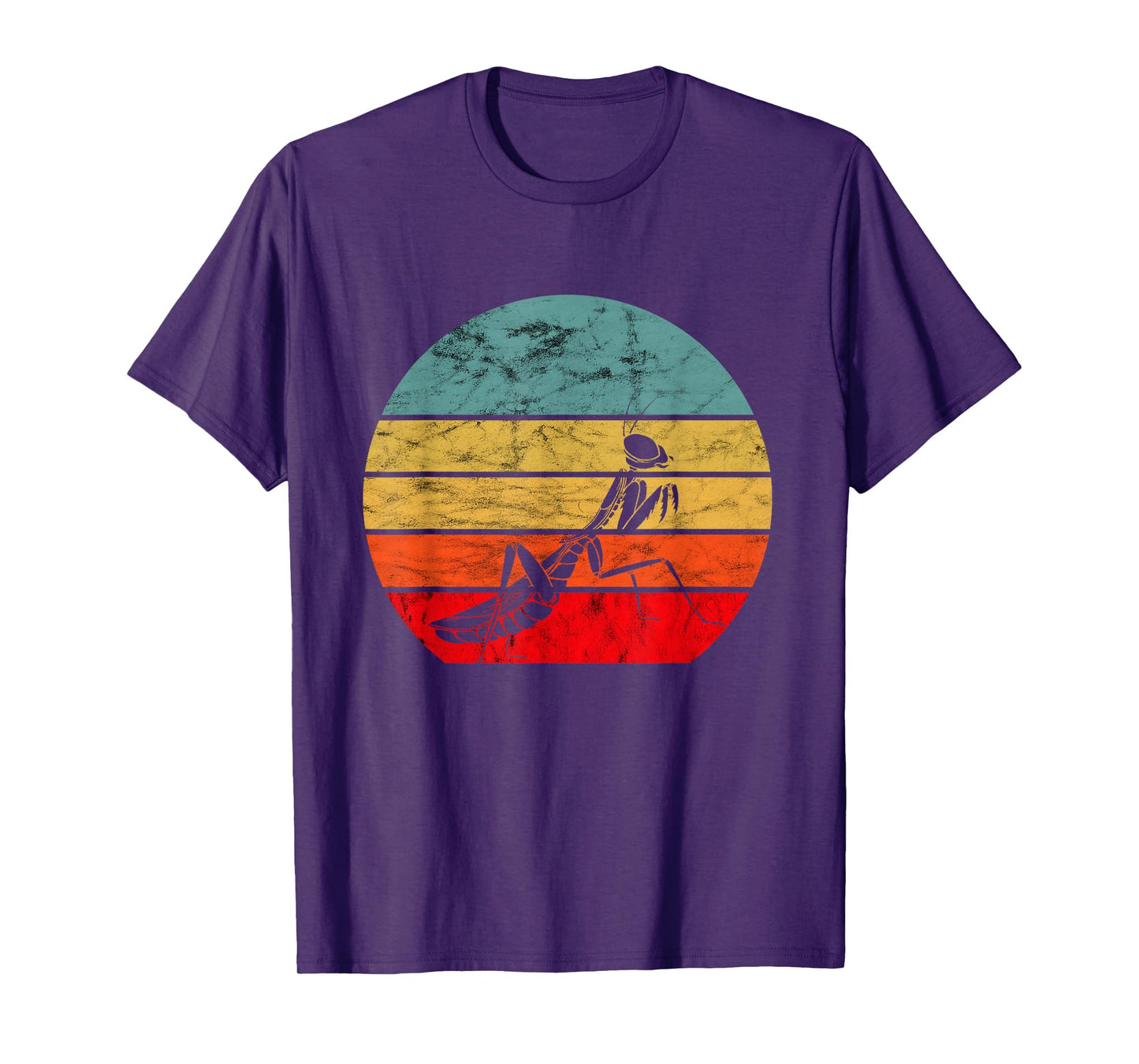 Praying Mantis Retro Vintage Mantis Insect Bug Lover T-Shirt