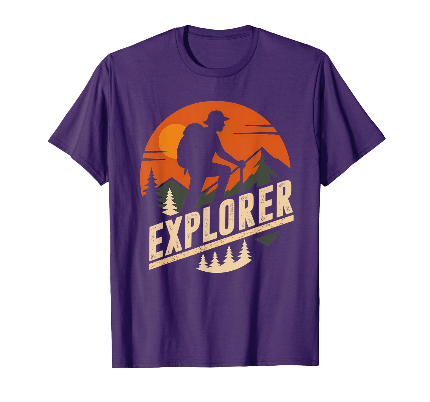 Explore More Trekking Mountains Camping Funny Explorer Hiker T-Shirt