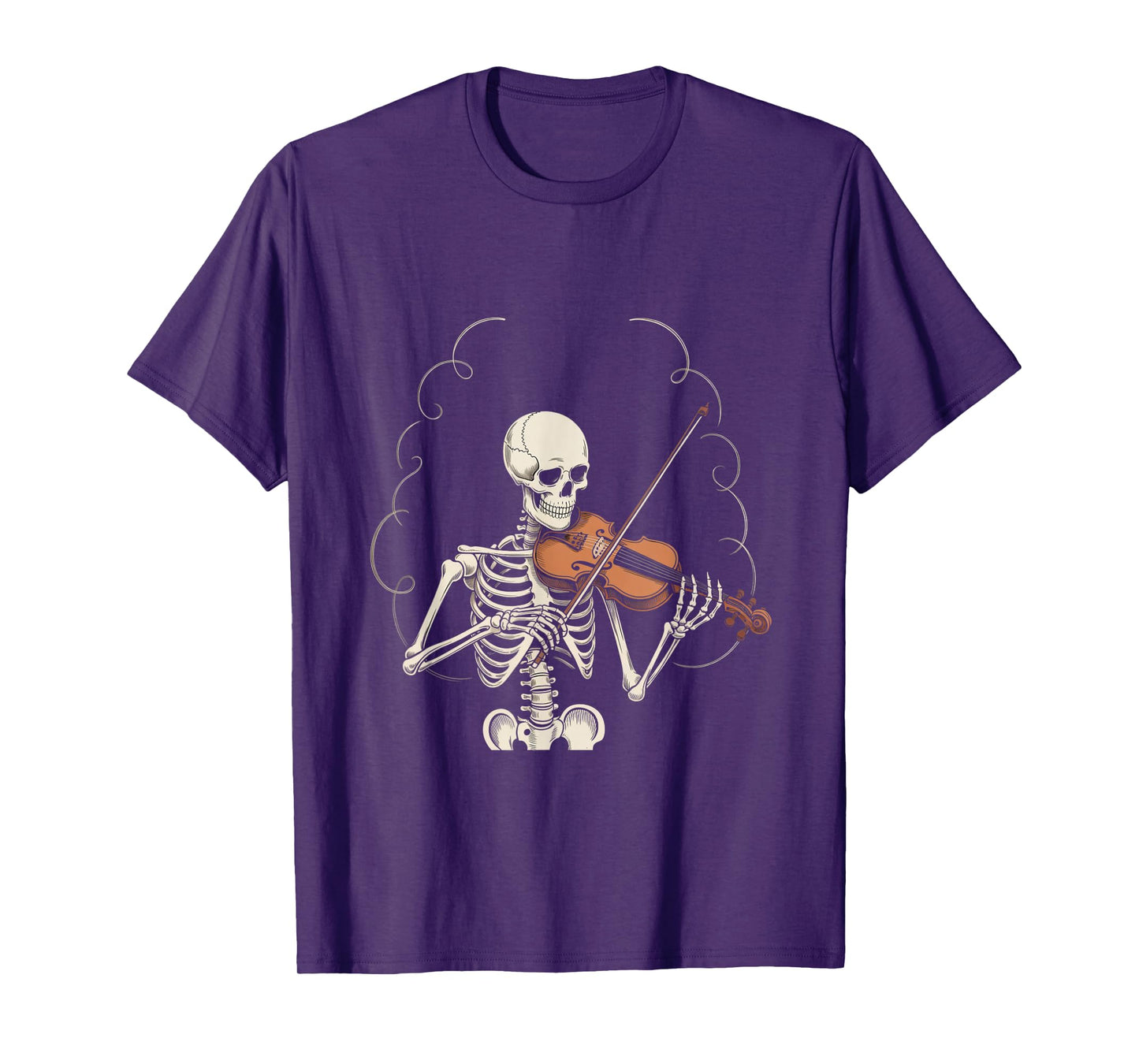 Funny Skeleton Graphic Rock Skeleton with Guitar Let’s Rock T-Shirt