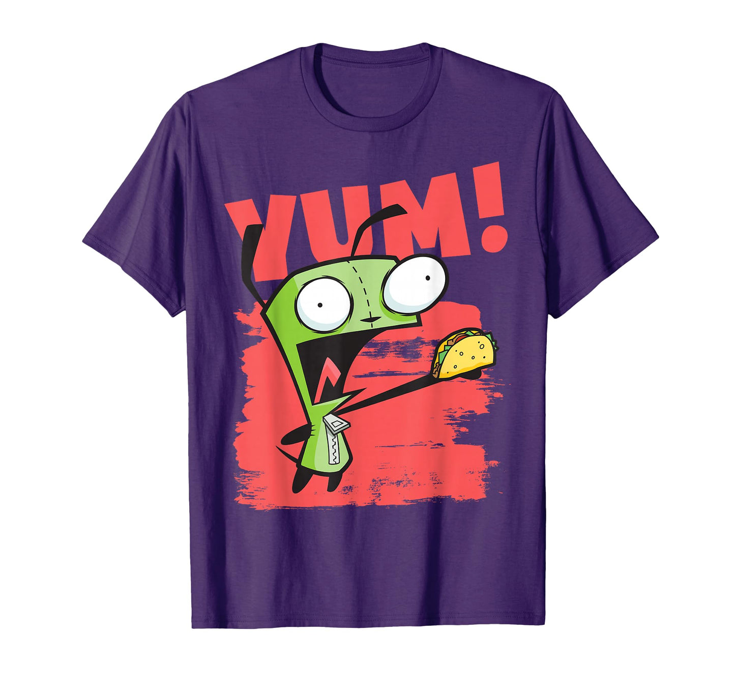 Invader Zim Gir Screaming Yum! Taco Portrait T-Shirt