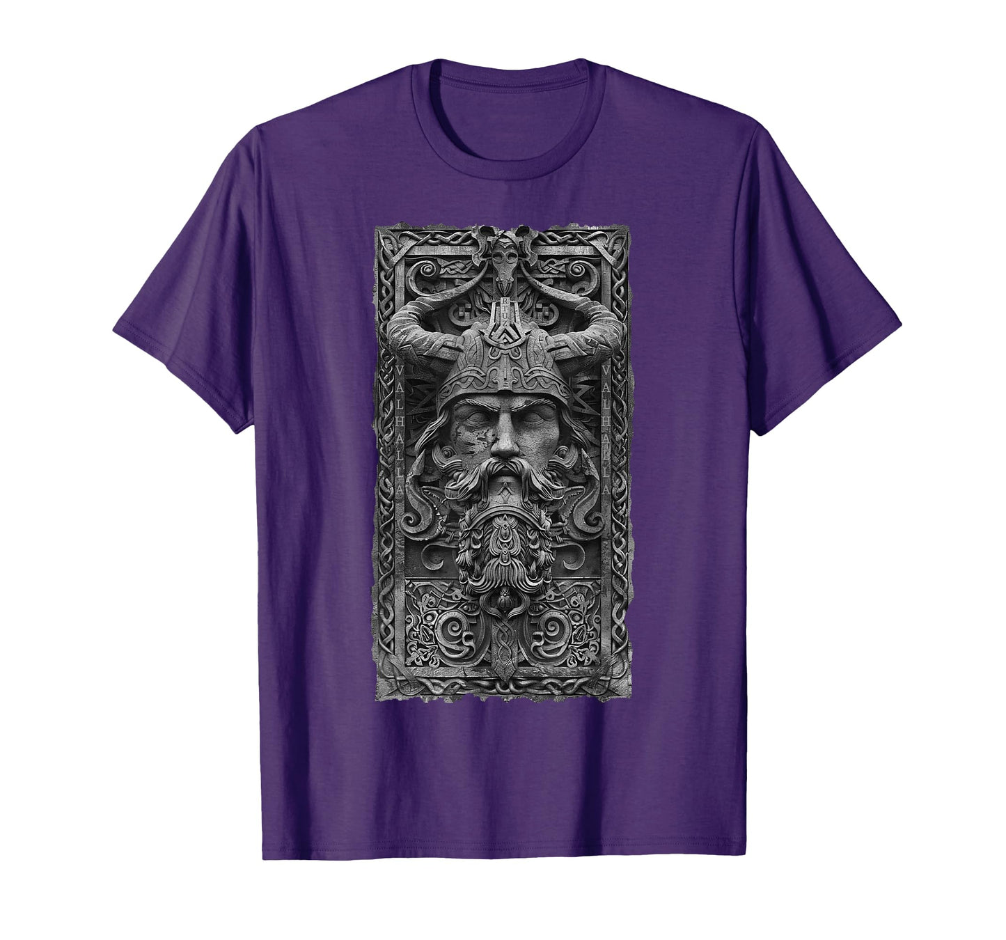 Valhalla Odin Thor Runes Viking Helmet Warrior Viking T-Shirt