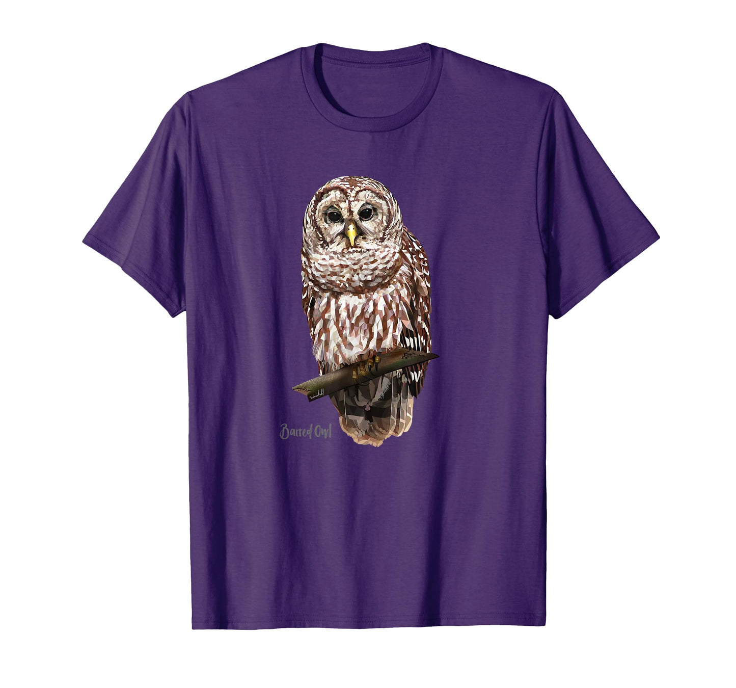 Barred Owl Graphic Birder Shirt Wildlife Bird Watching T-Shirt
