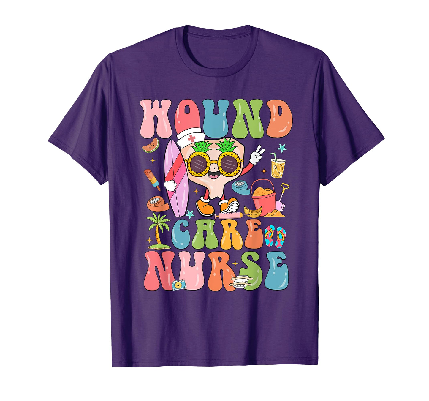 Funny Wound Care Nurse Summer Vibes Nurse Specialist T-Shirt