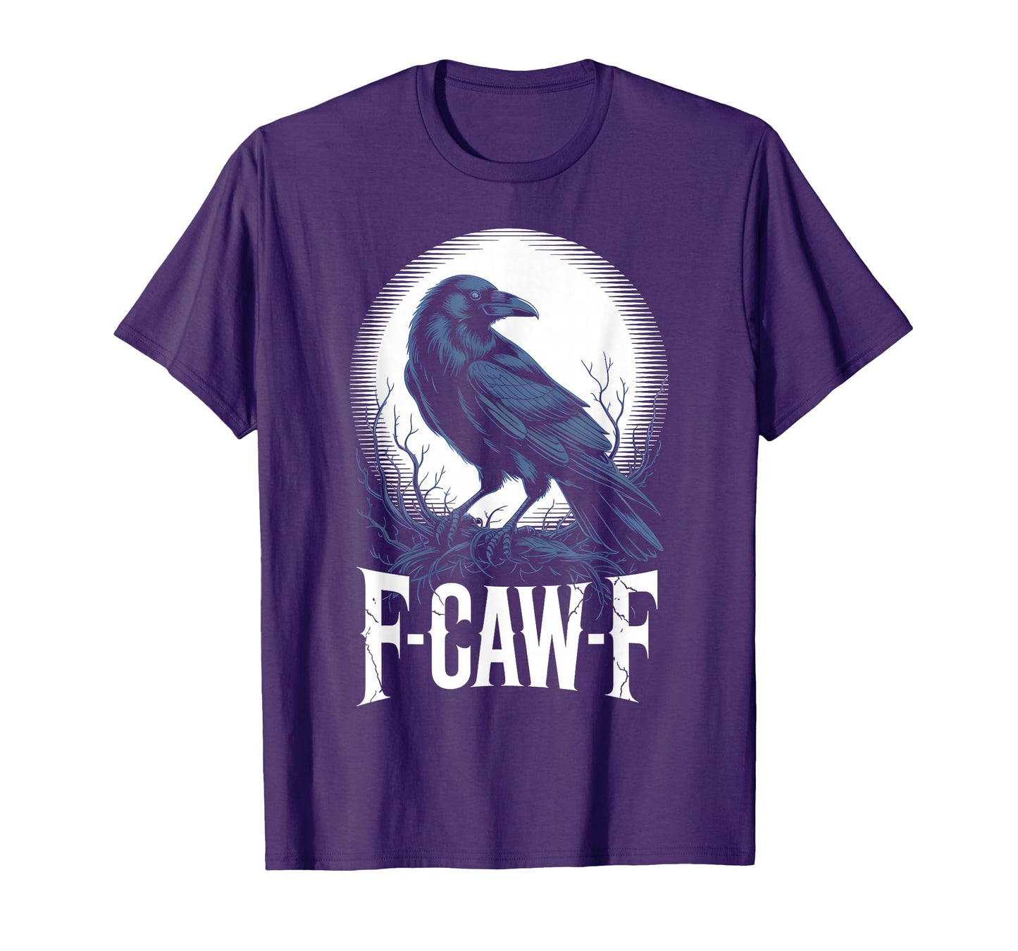 Funny F-Caw-F Black Crow Sound Meme Humor T-Shirt