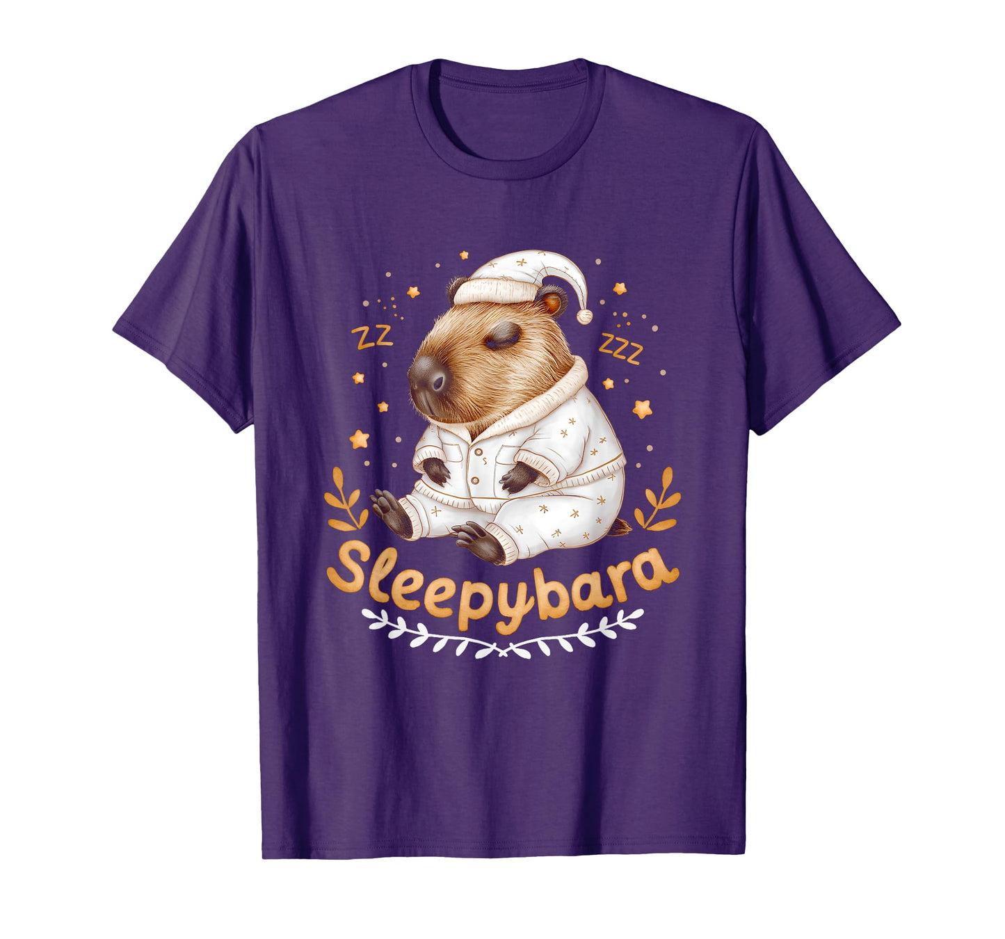 Capybara Official Sleep Pajamas Nightgown Sleepybara Rodents T-Shirt