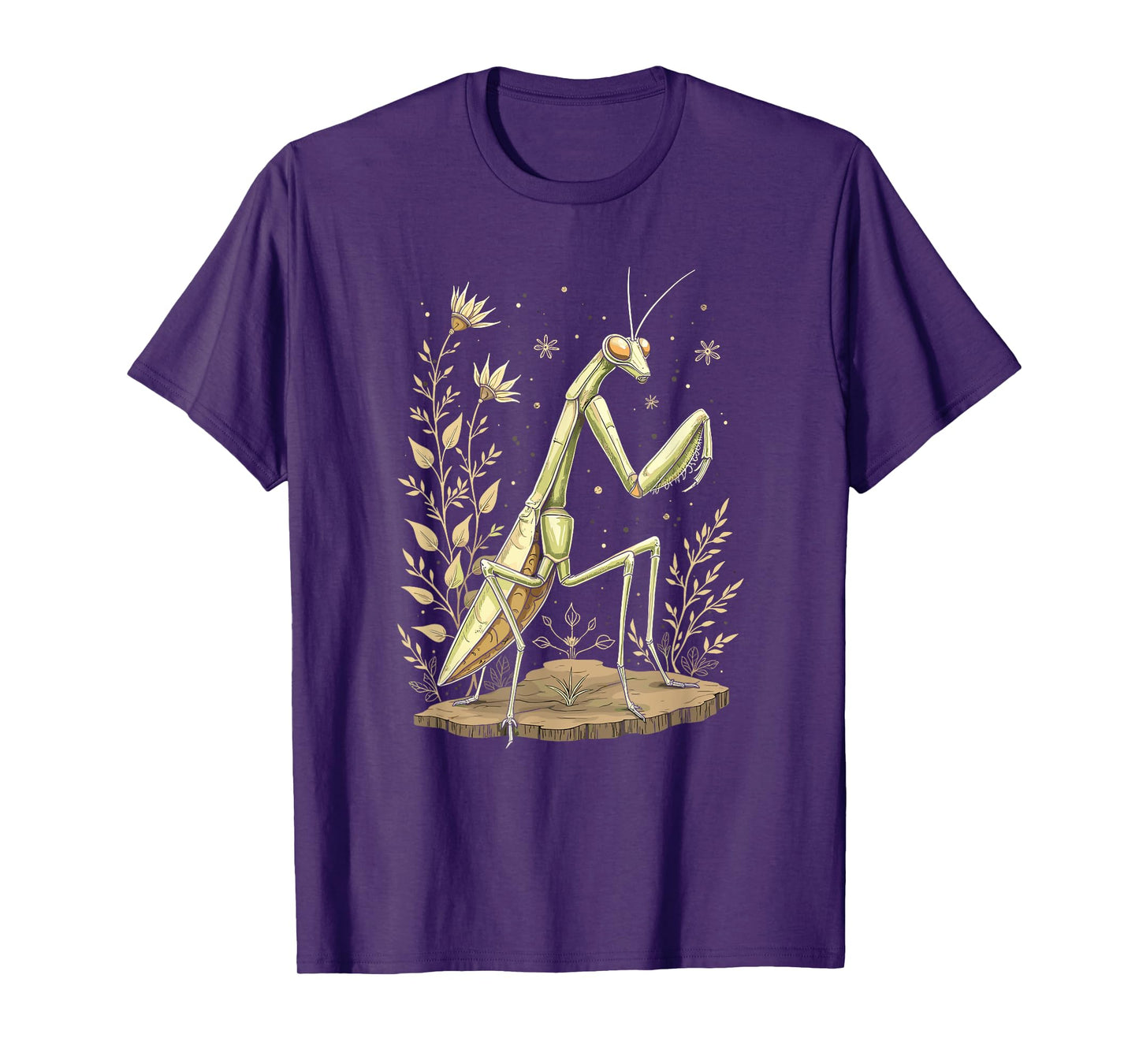 Praying Mantis Nature Art Vintage T-Shirt
