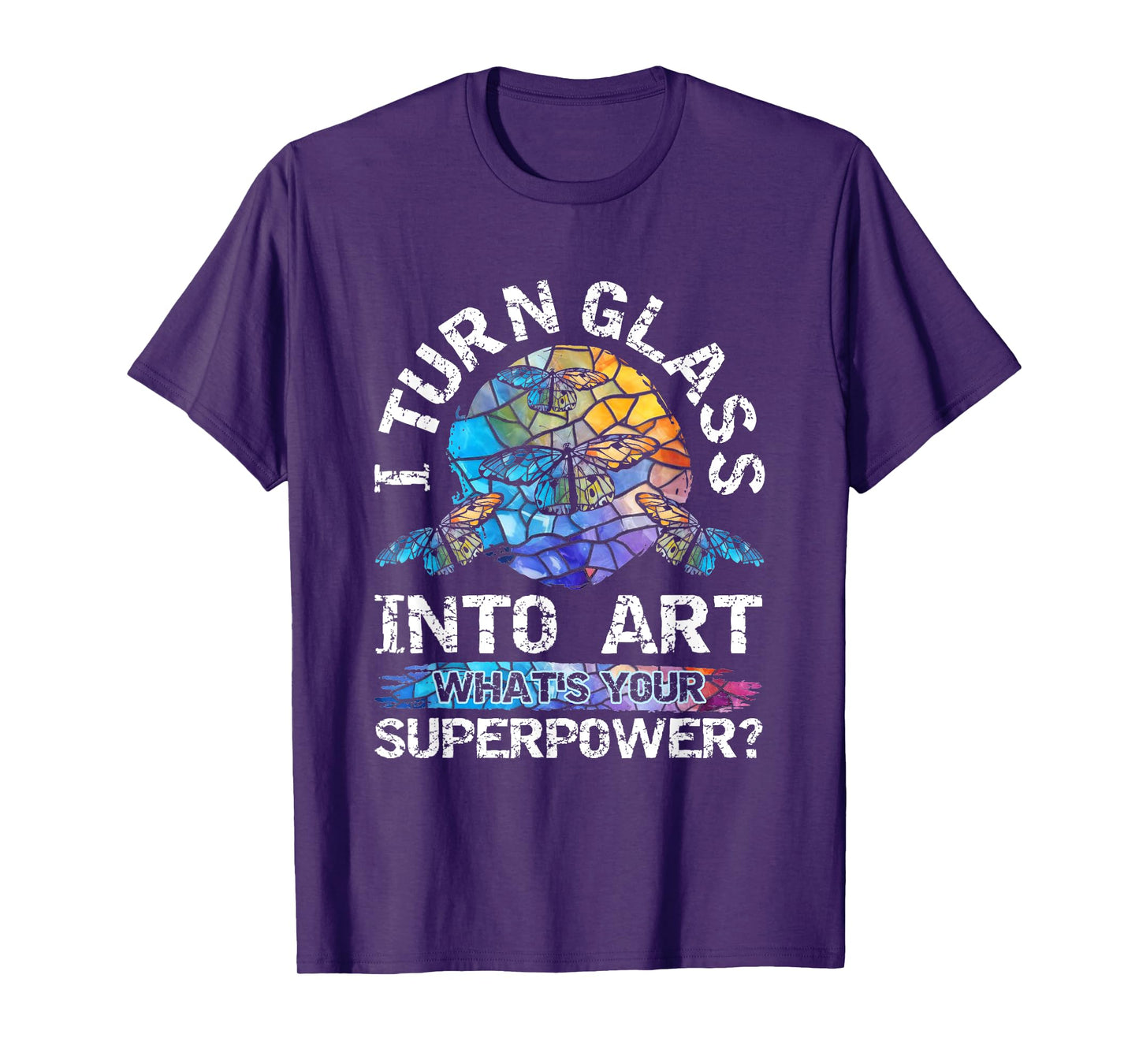 Funny stained glass art and stained glass artist T-Shirt